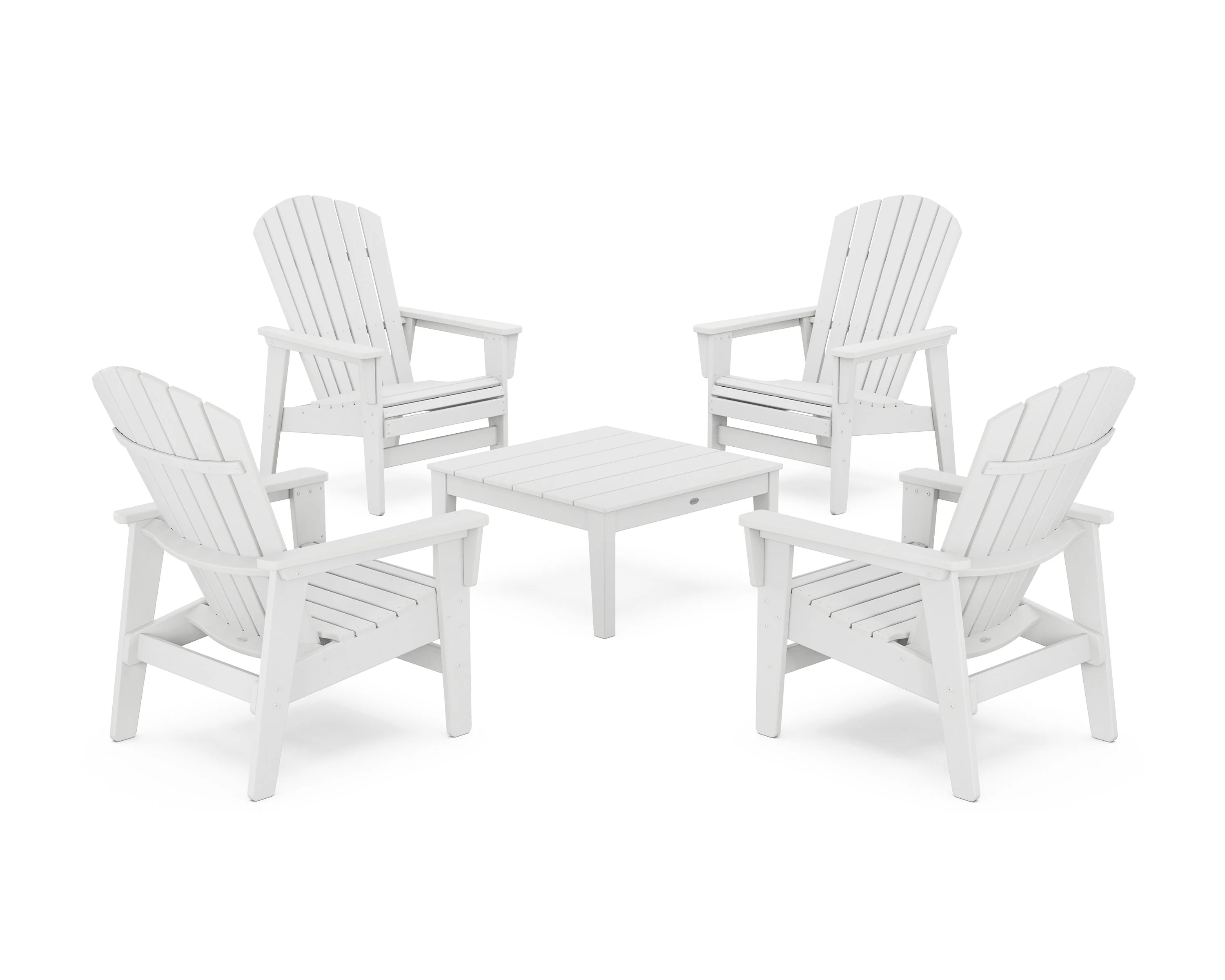 5-Piece Nautical Grand Upright Adirondack Chair Conversation Group - Image 5