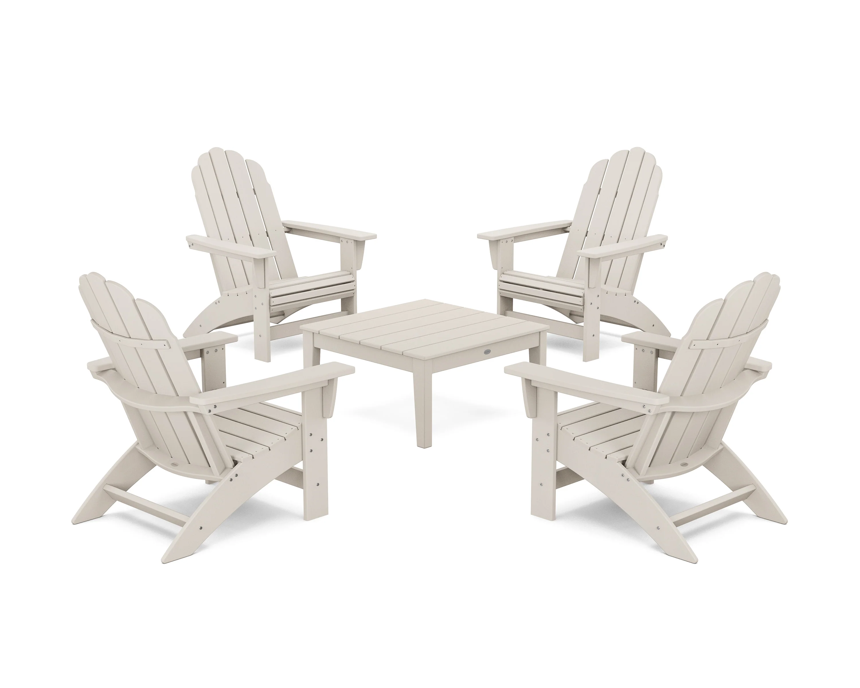 5-Piece Vineyard Grand Adirondack Chair Conversation Group - Image 5