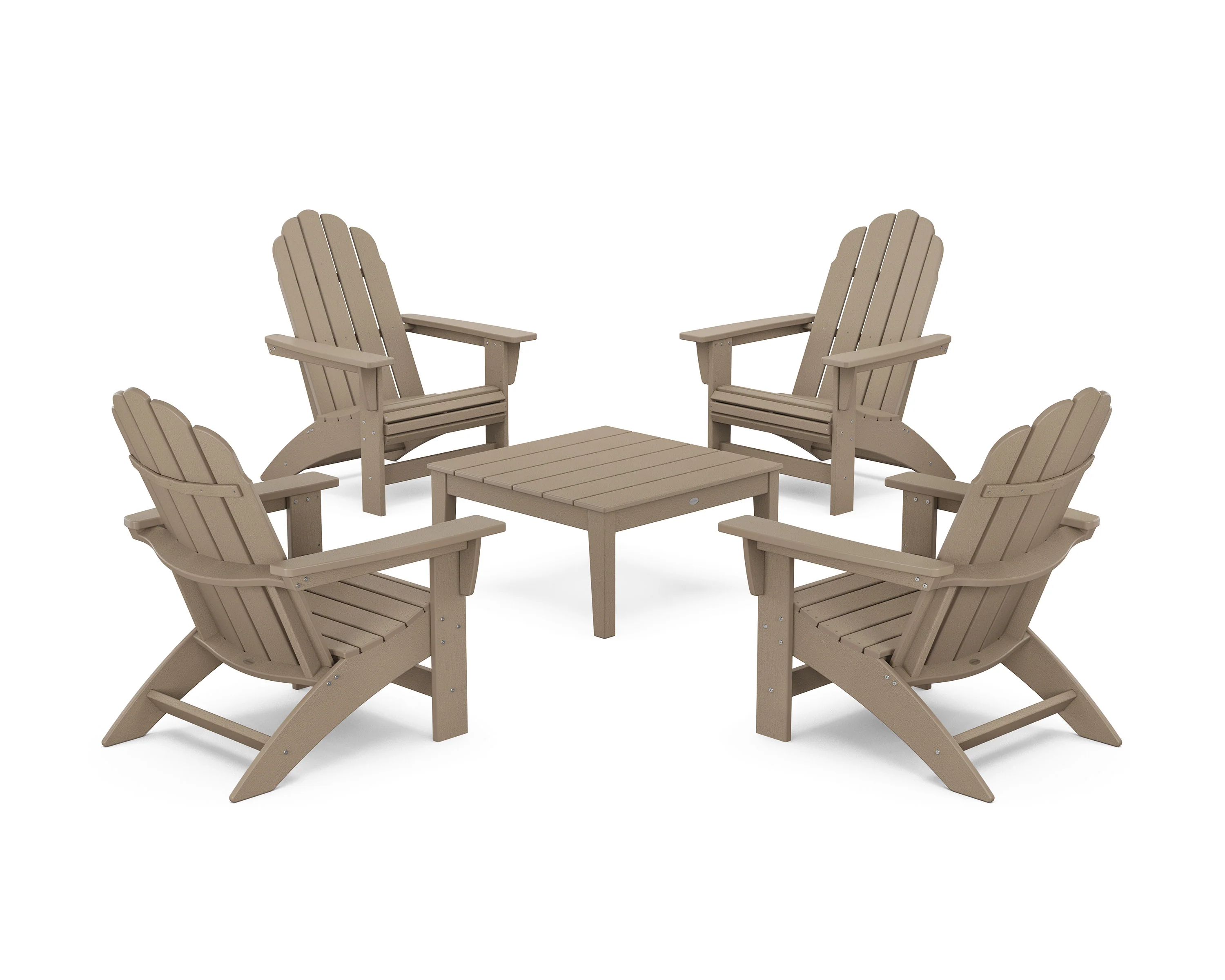 5-Piece Vineyard Grand Adirondack Chair Conversation Group - Image 9