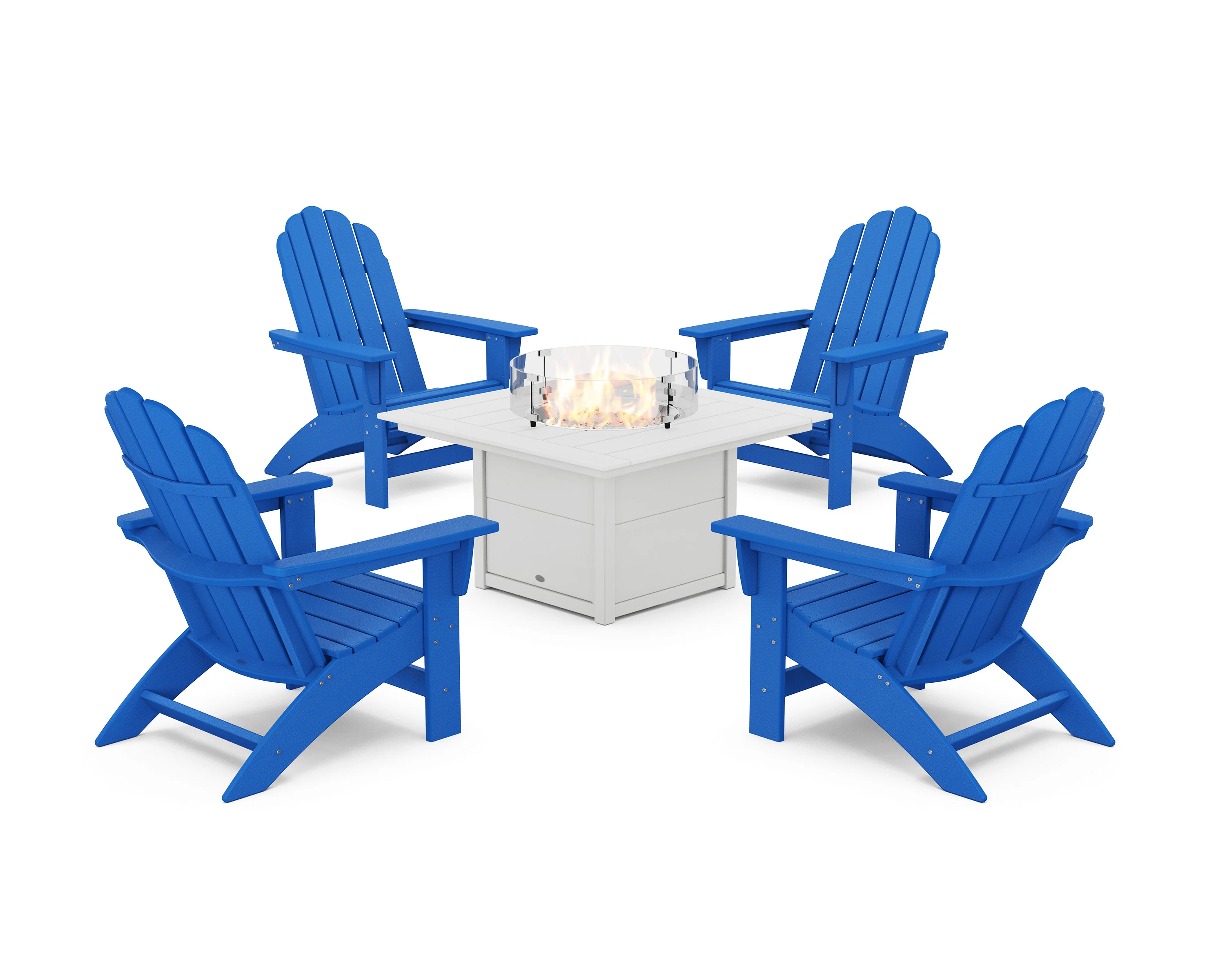 5-Piece Vineyard Grand Adirondack Conversation Set with Fire Pit Table - Image 13
