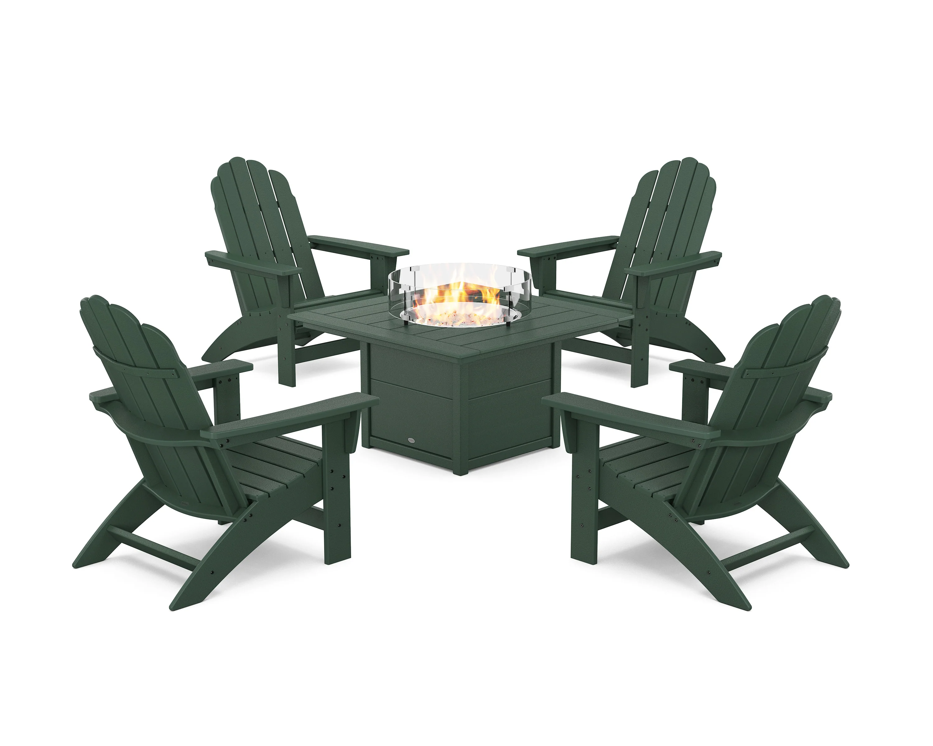 5-Piece Vineyard Grand Adirondack Conversation Set with Fire Pit Table - Image 15