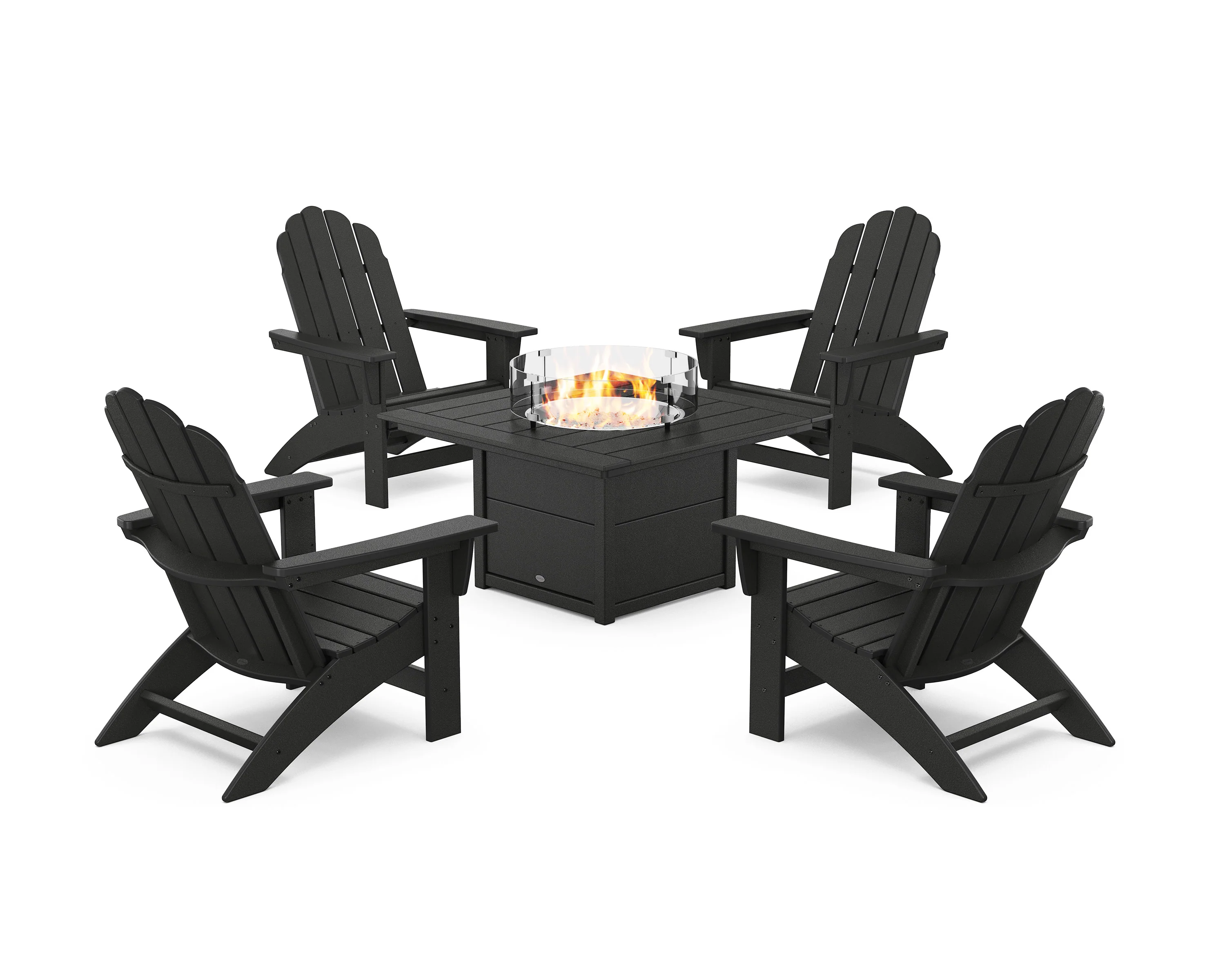 5-Piece Vineyard Grand Adirondack Conversation Set with Fire Pit Table - Image 17