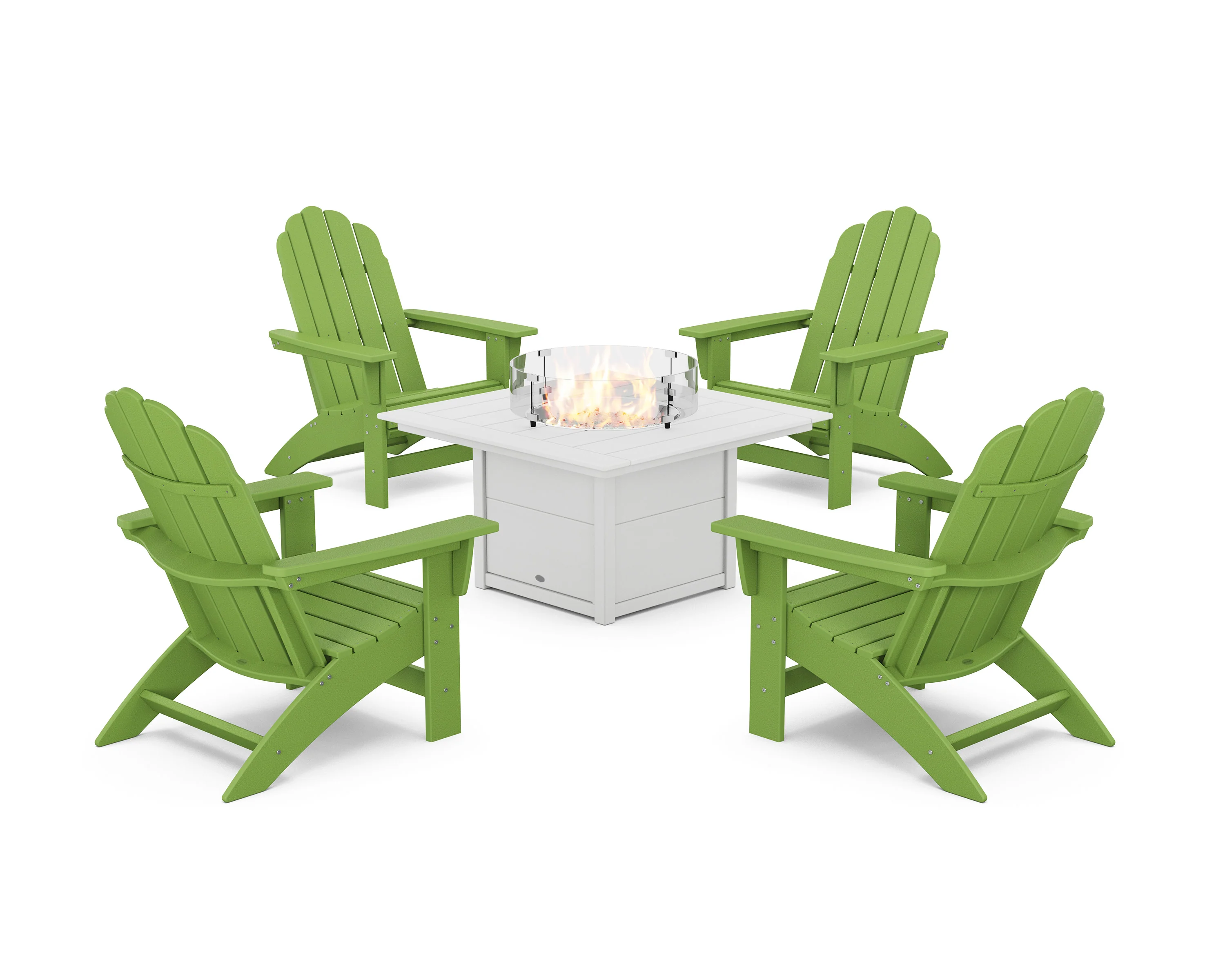 5-Piece Vineyard Grand Adirondack Conversation Set with Fire Pit Table - Image 7