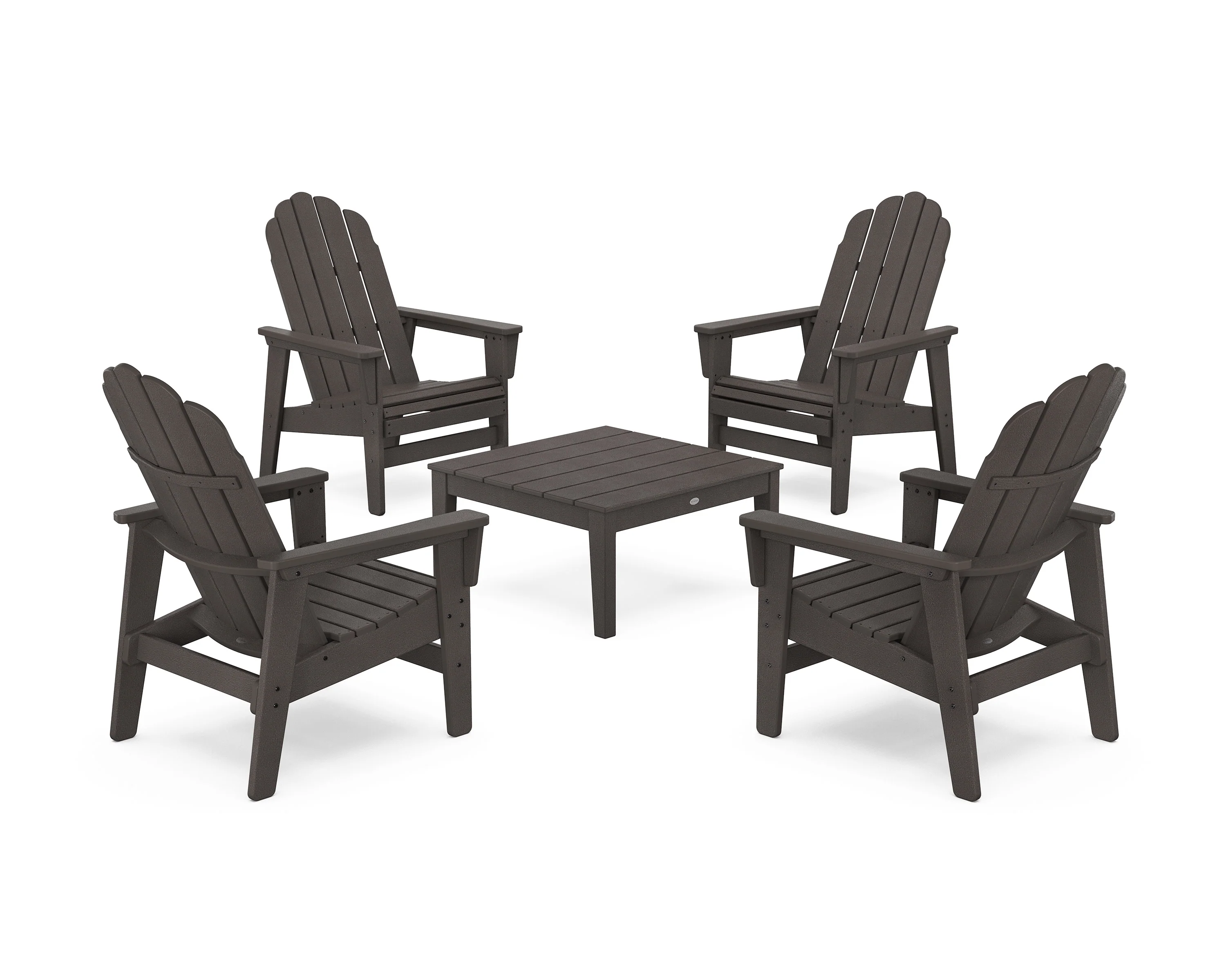5-Piece Vineyard Grand Upright Adirondack Chair Conversation Group - Image 8