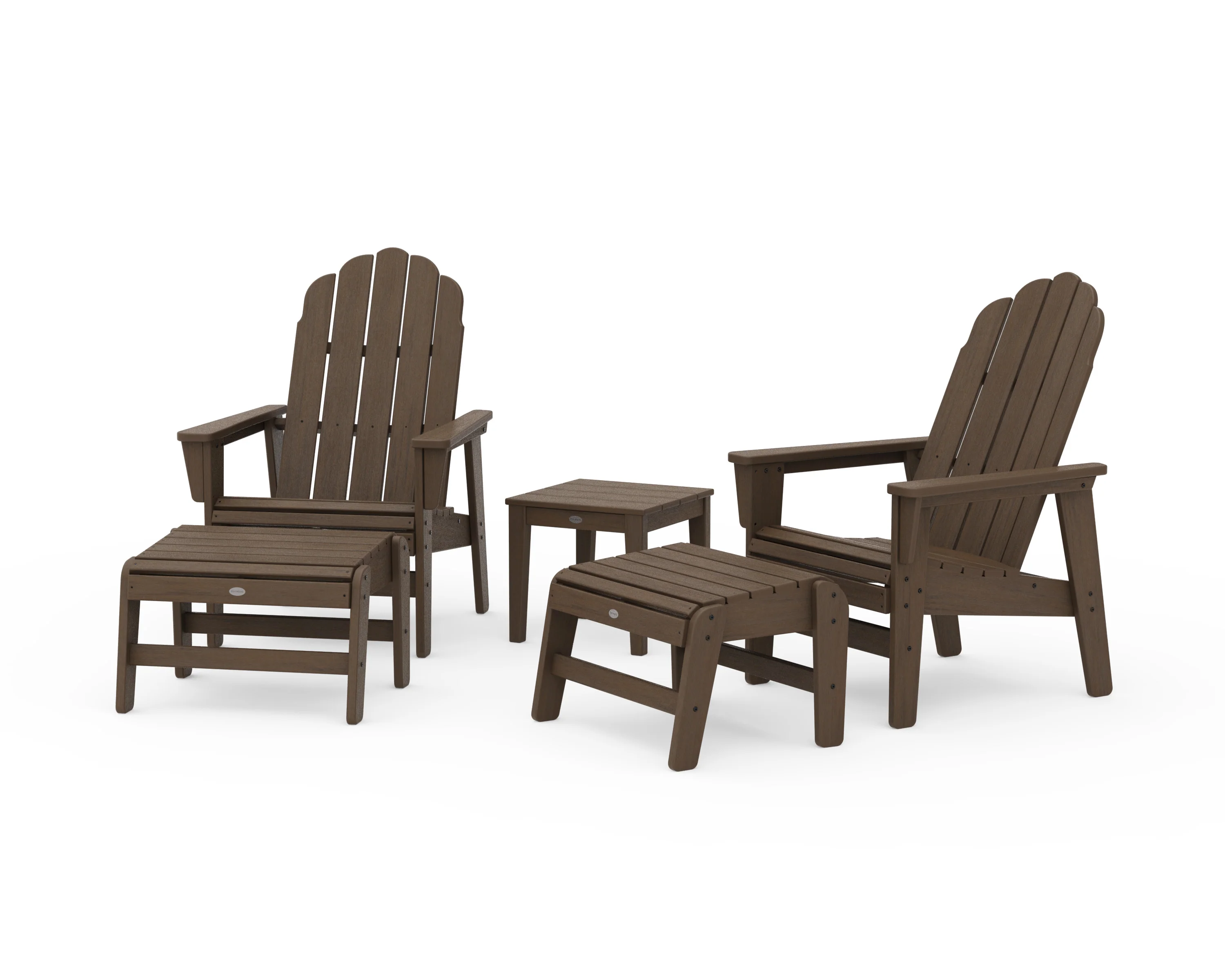 5-Piece Vineyard Grand Upright Adirondack Set with Ottomans and Side Table - Image 18