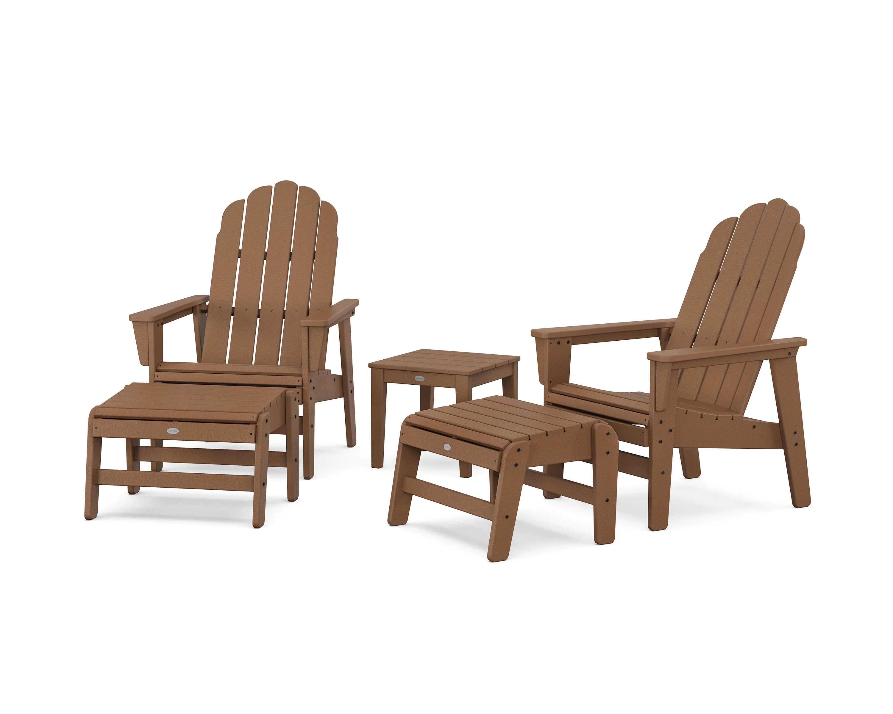 5-Piece Vineyard Grand Upright Adirondack Set with Ottomans and Side Table - Image 5