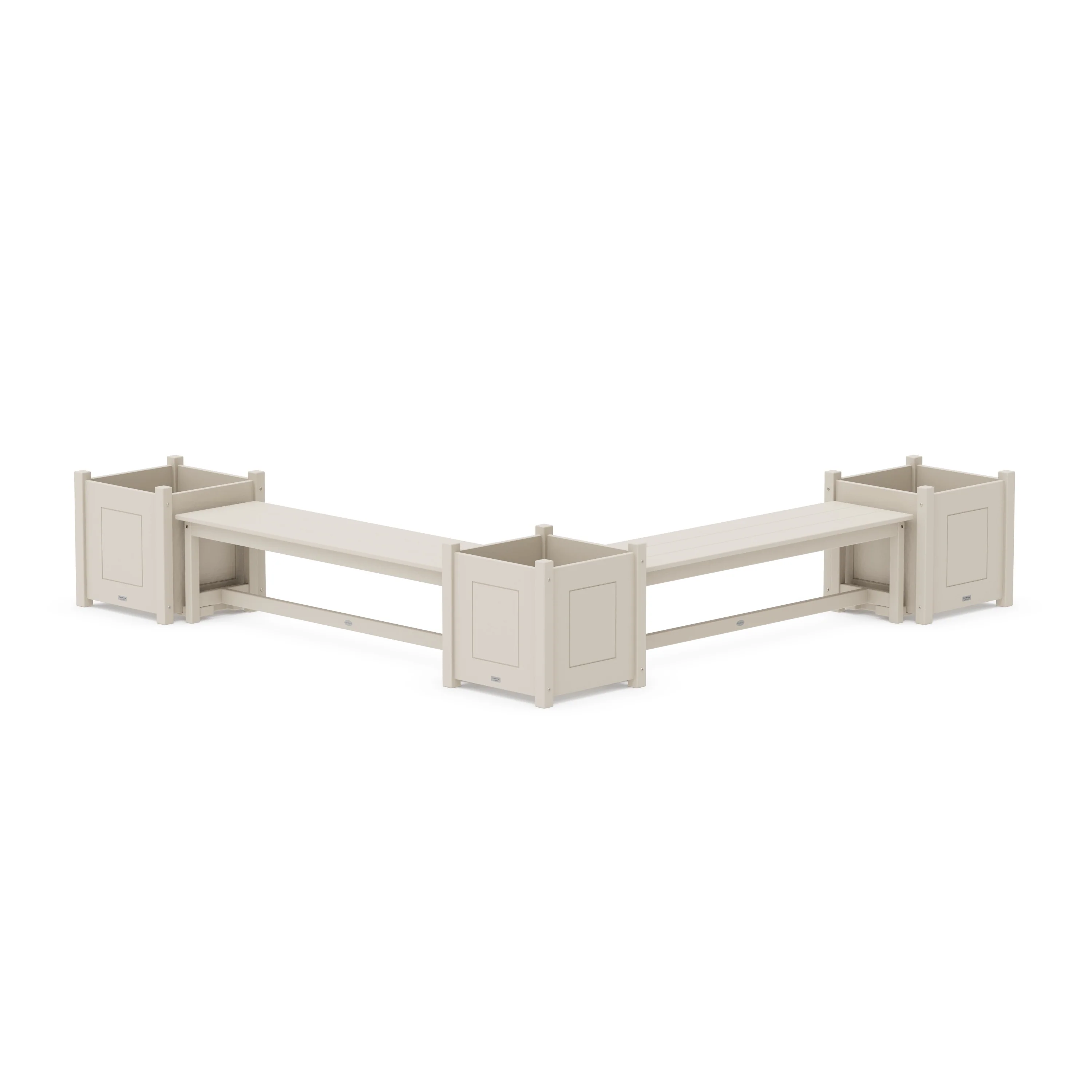 60" Country Living L- Shaped Planter Bench Corner Set - Large - Image 3