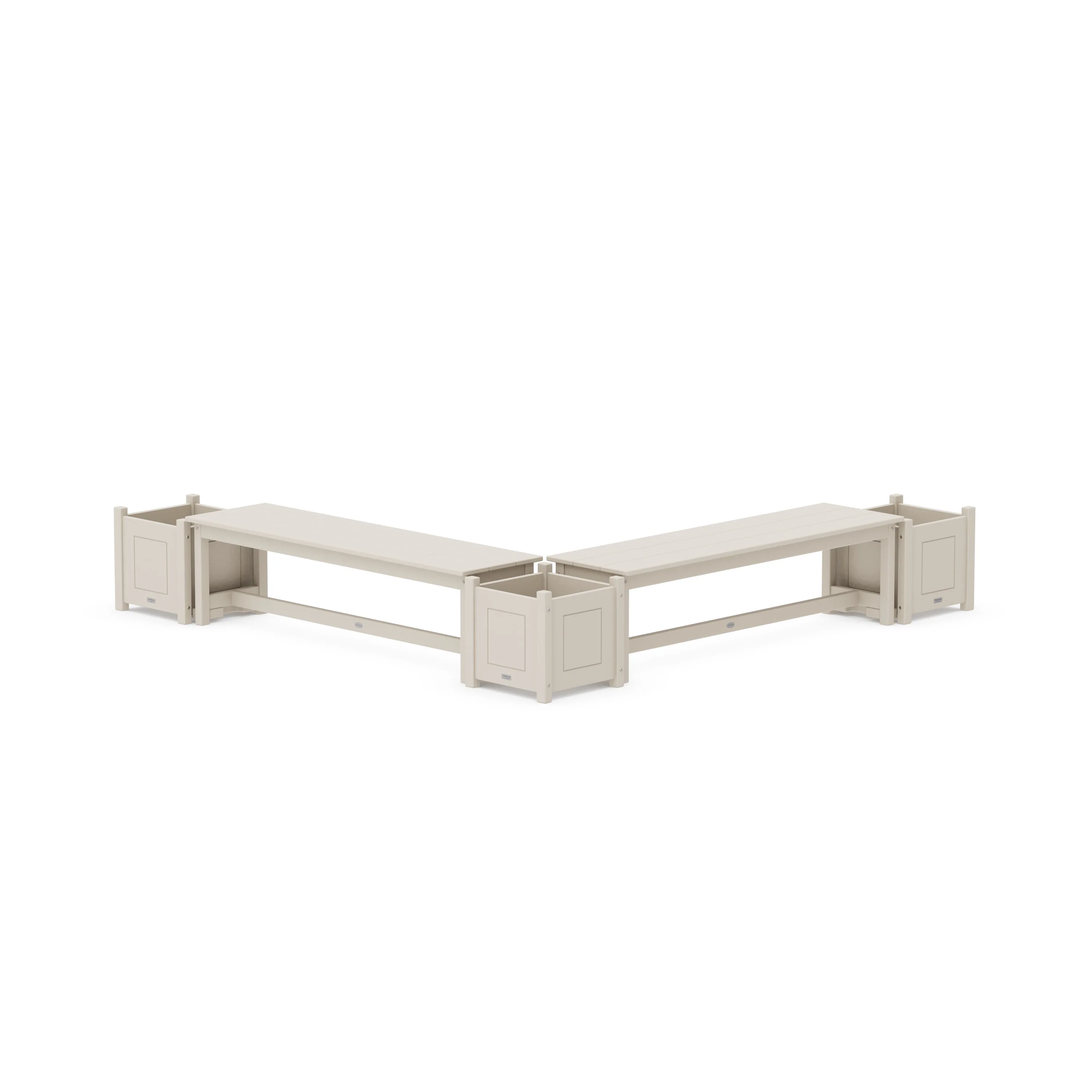 60" Country Living L- Shaped Planter Bench Corner Set - Image 6