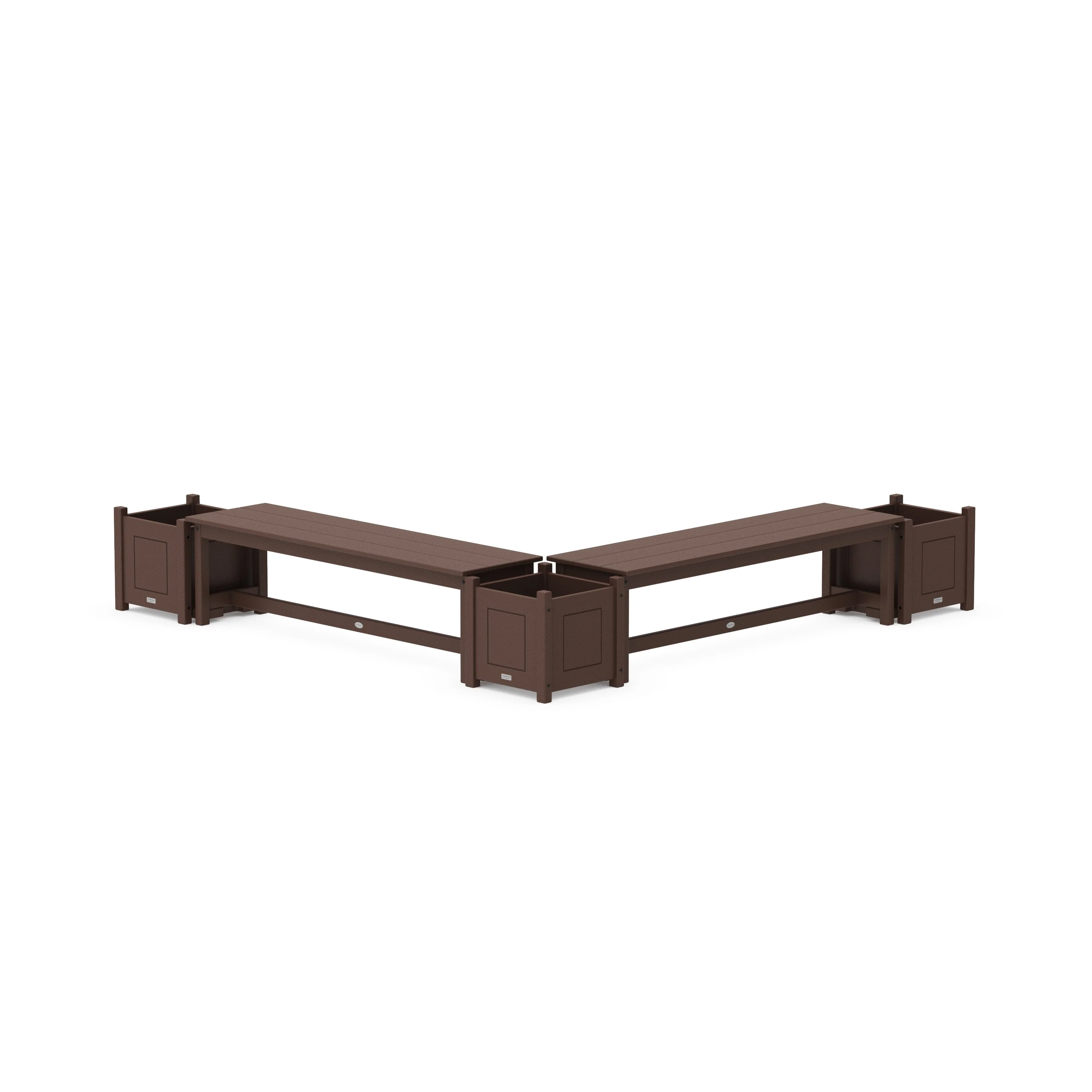 60" Country Living L- Shaped Planter Bench Corner Set - Image 7