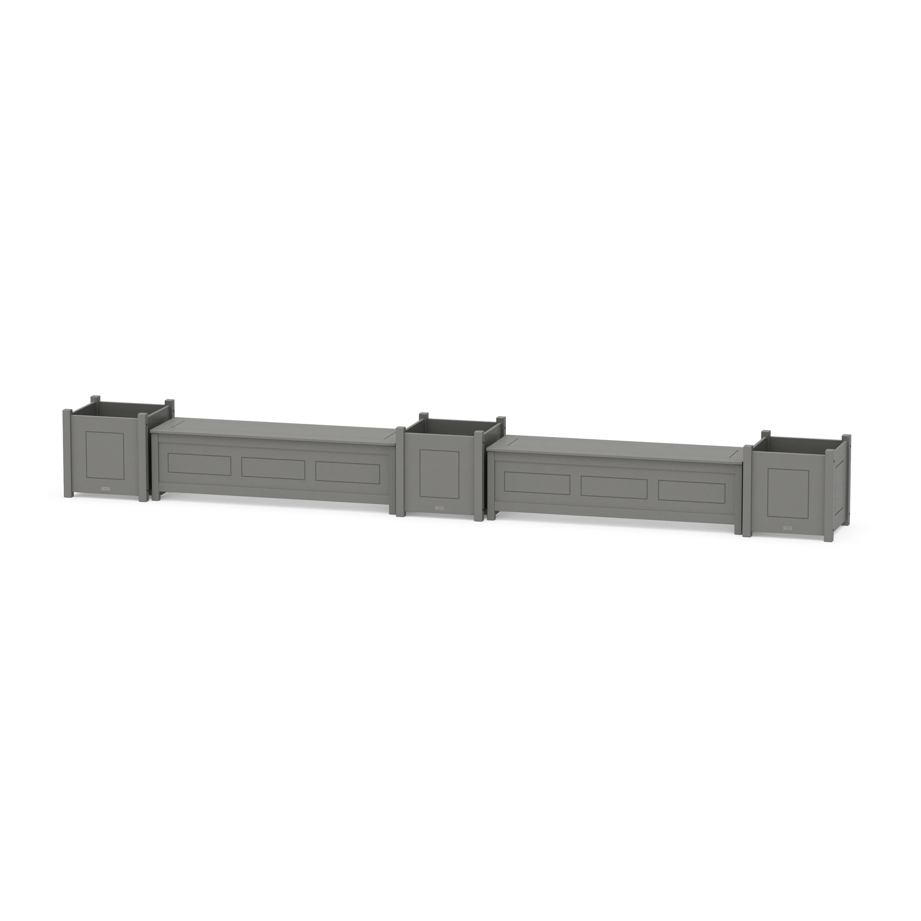 60" Country Living L- Shaped Planter Storage Bench Corner Set- Large - Image 2