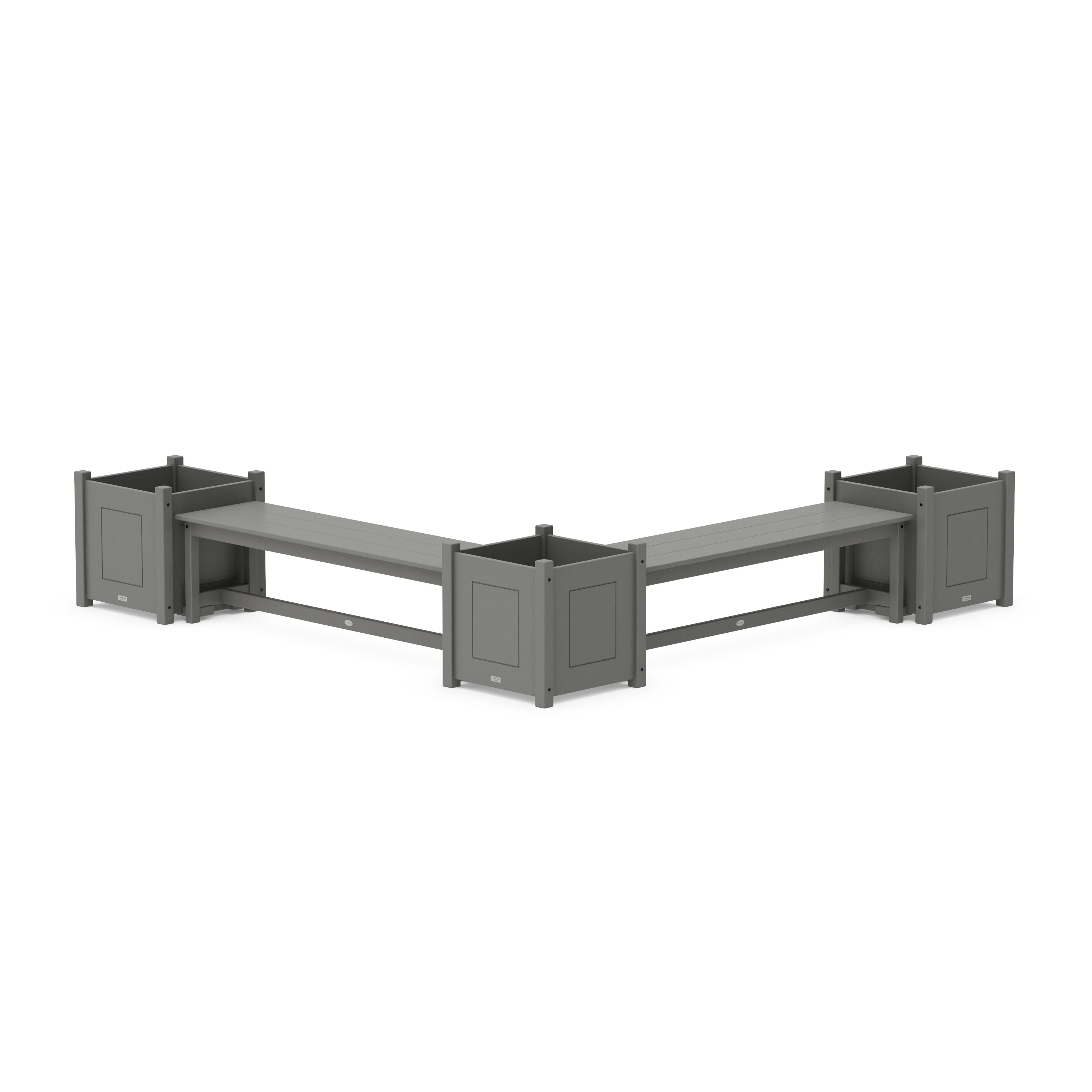 60" Country Living Straight Double Planter Bench Set - Large - Image 2