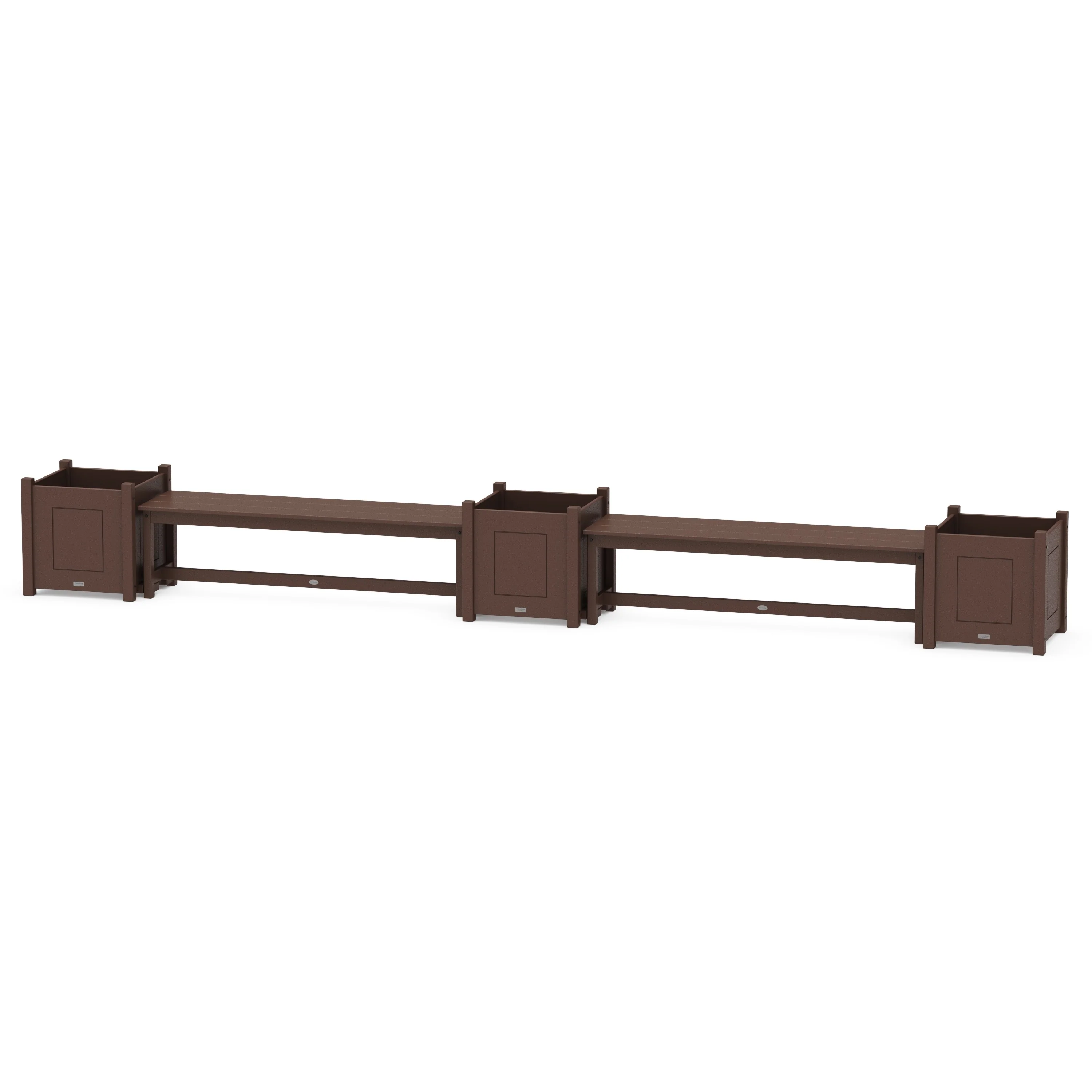 60" Country Living Straight Double Planter Bench Set - Large - Image 7