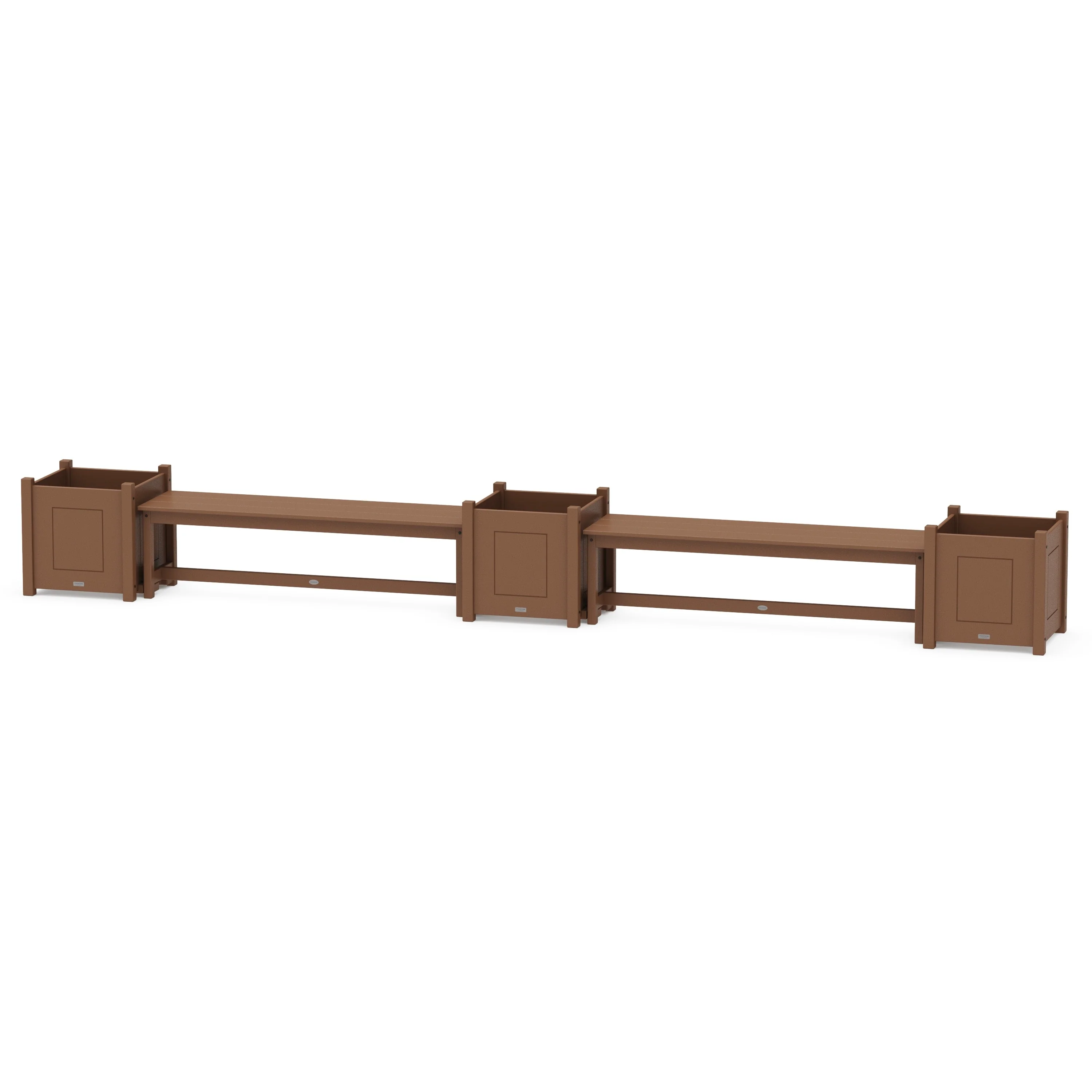 60" Country Living Straight Double Planter Bench Set - Large - Image 8
