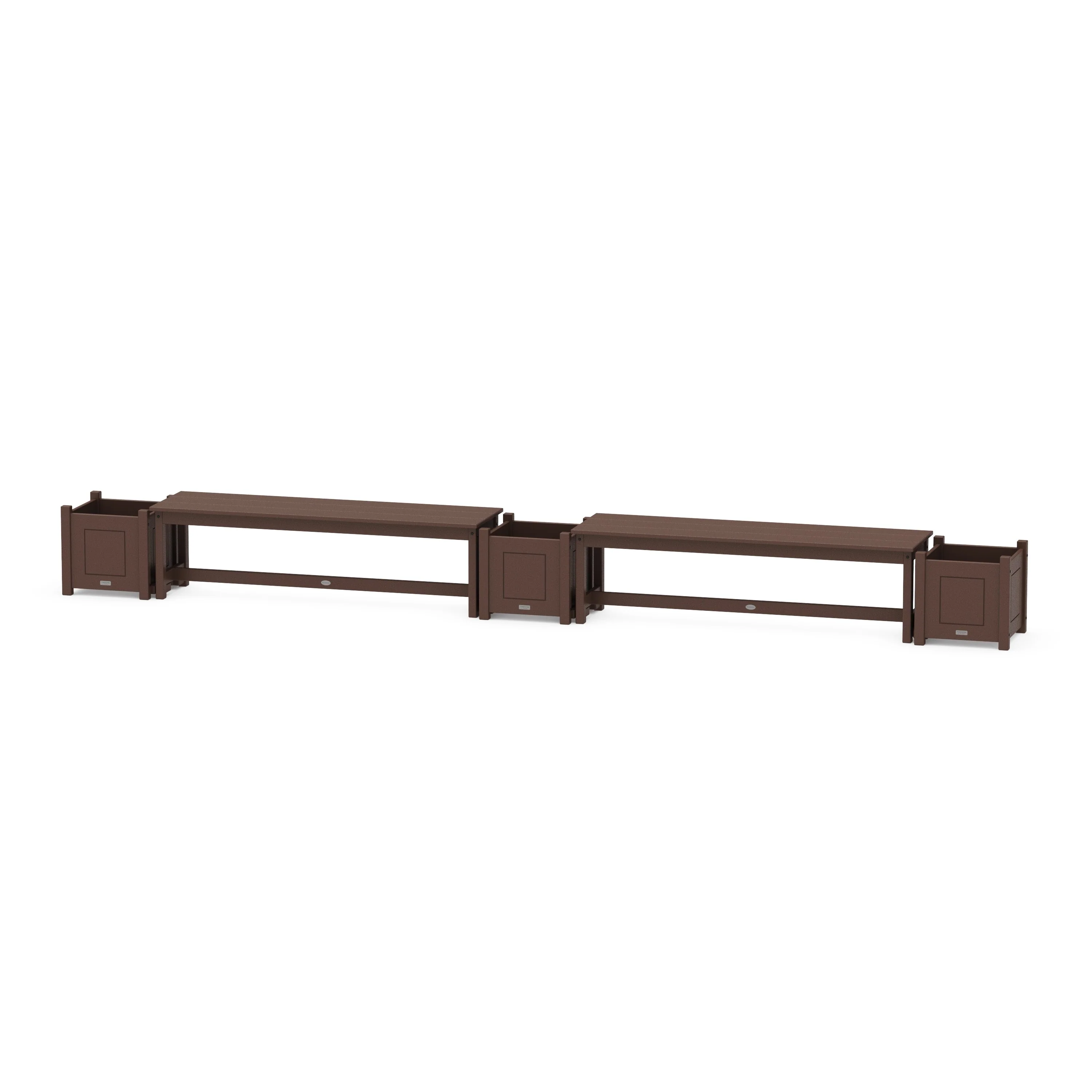 60" Country Living Straight Double Planter Bench Set - Image 5