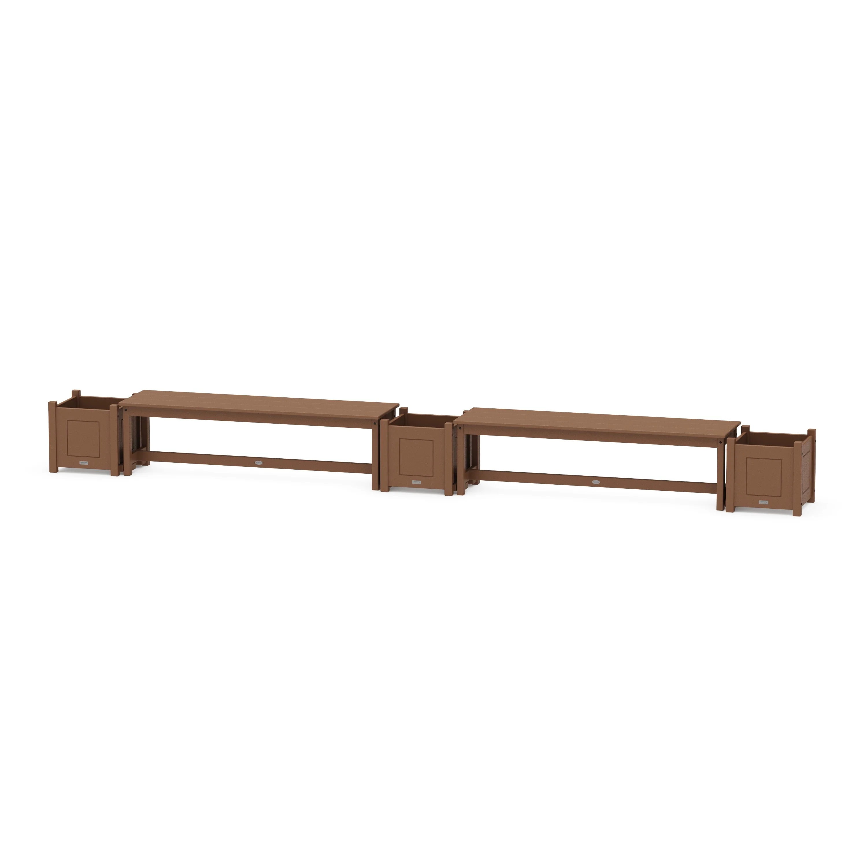 60" Country Living Straight Double Planter Bench Set - Image 7