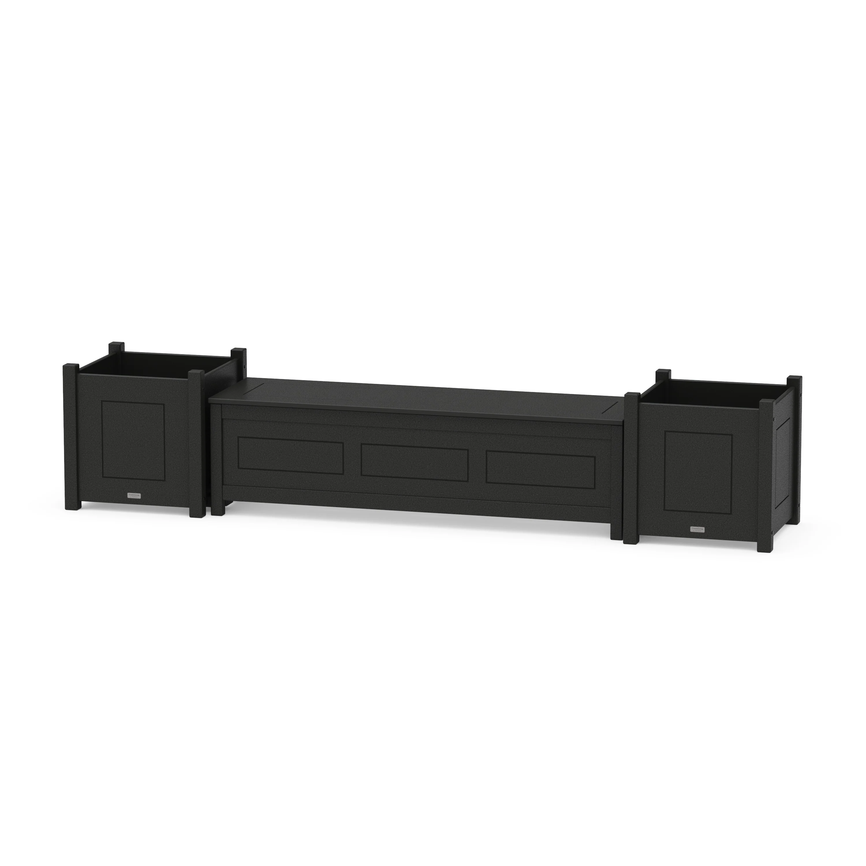 60" Country Living Straight Planter Storage Bench Set- Large - Image 7