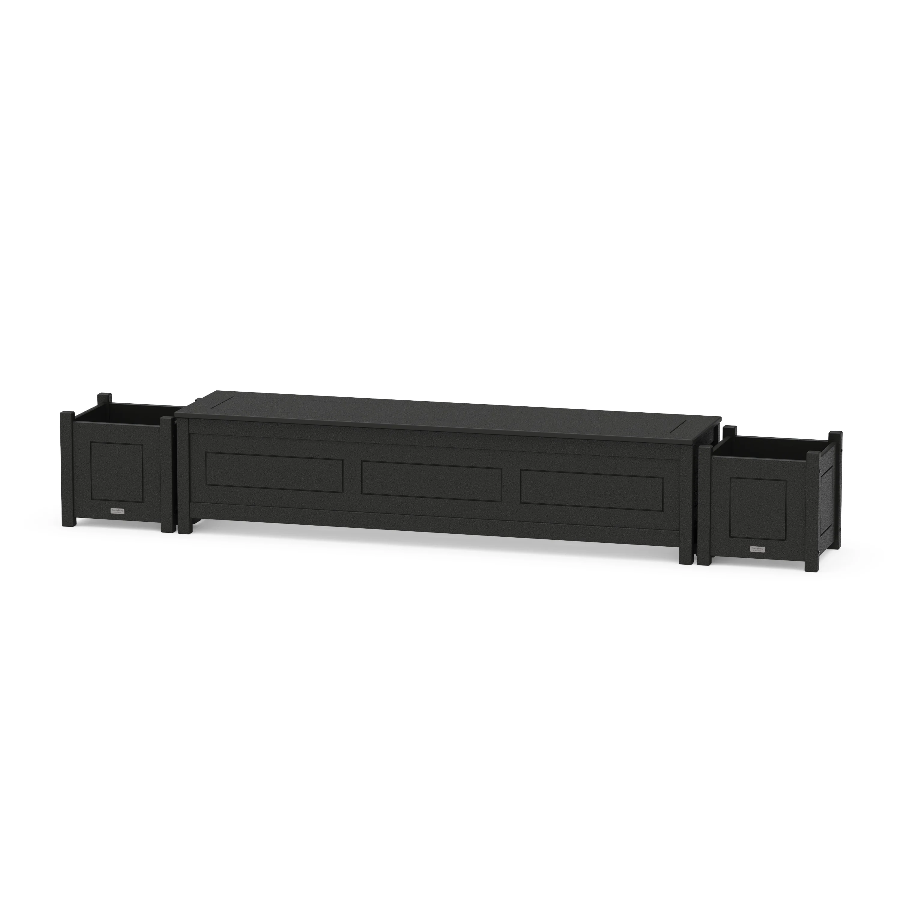 72" Country Living Straight Planter Storage Bench Set - Image 6