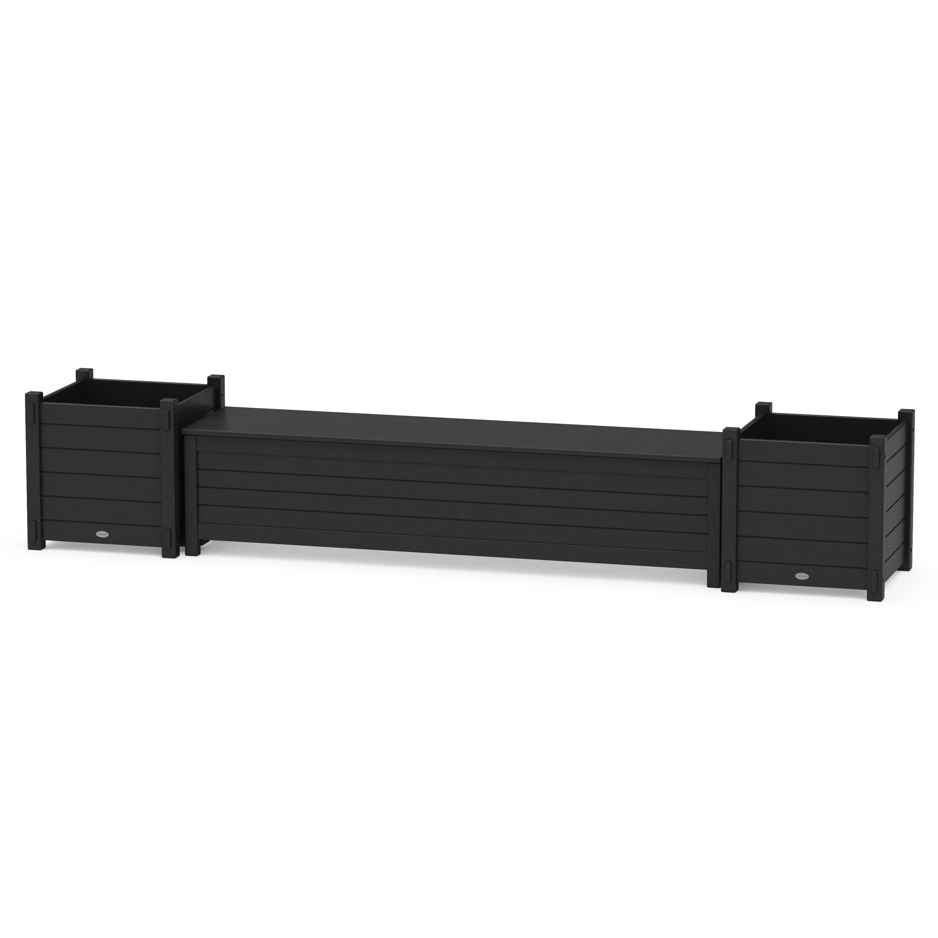 72" Nautical Straight Planter Storage Bench Set- Large - Image 2