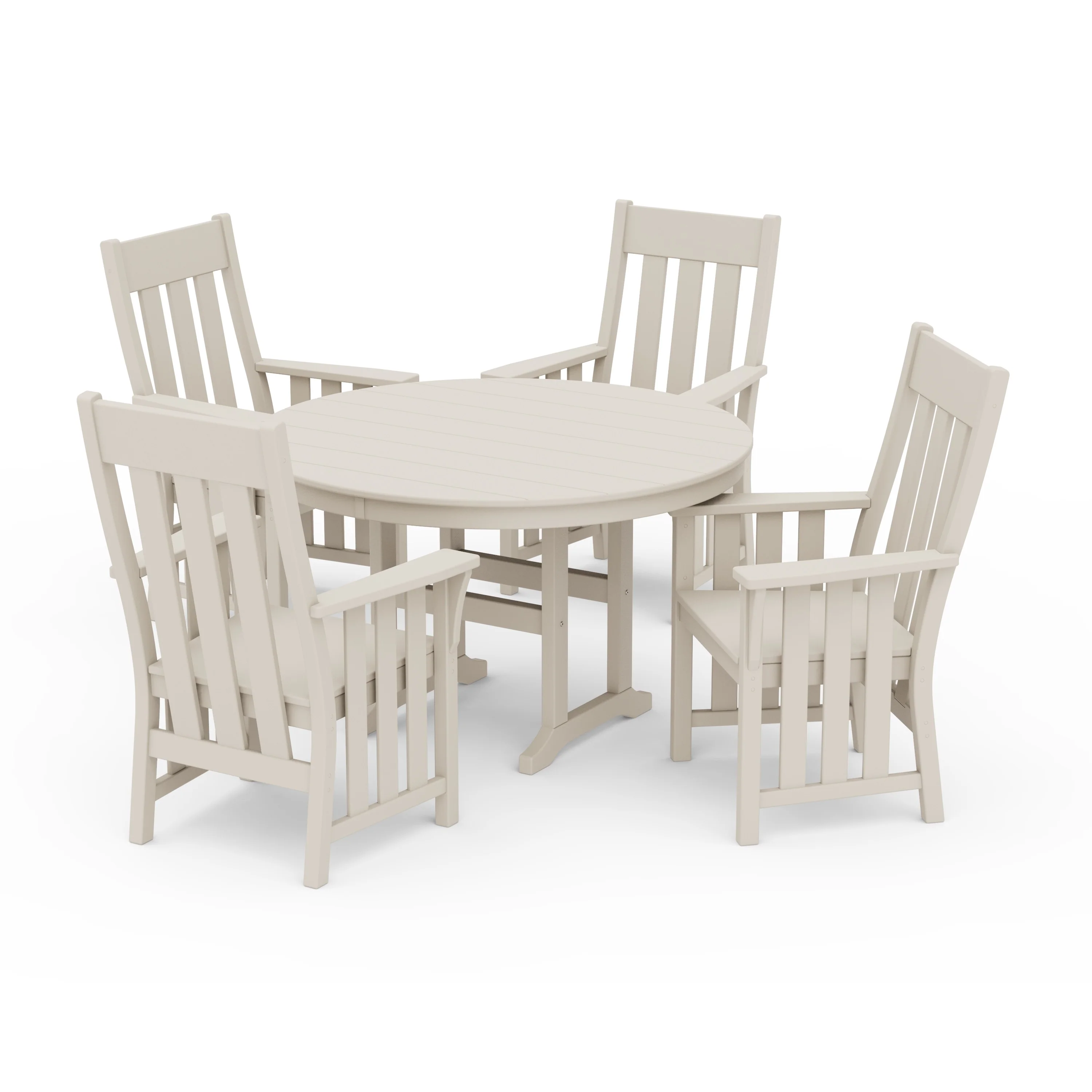 Acadia 5-Piece Round Farmhouse Dining Set - Image 10