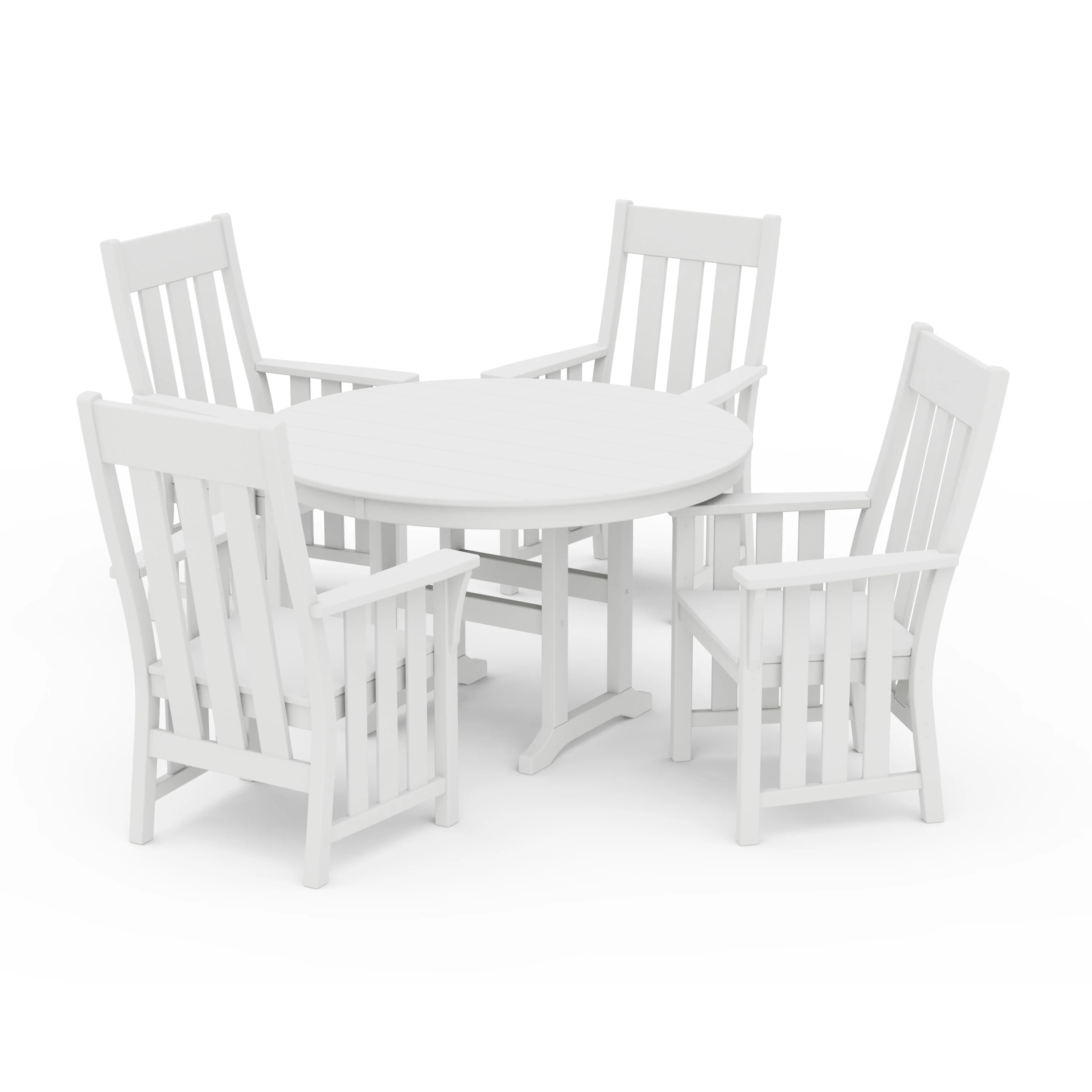 Acadia 5-Piece Round Farmhouse Dining Set - Image 6