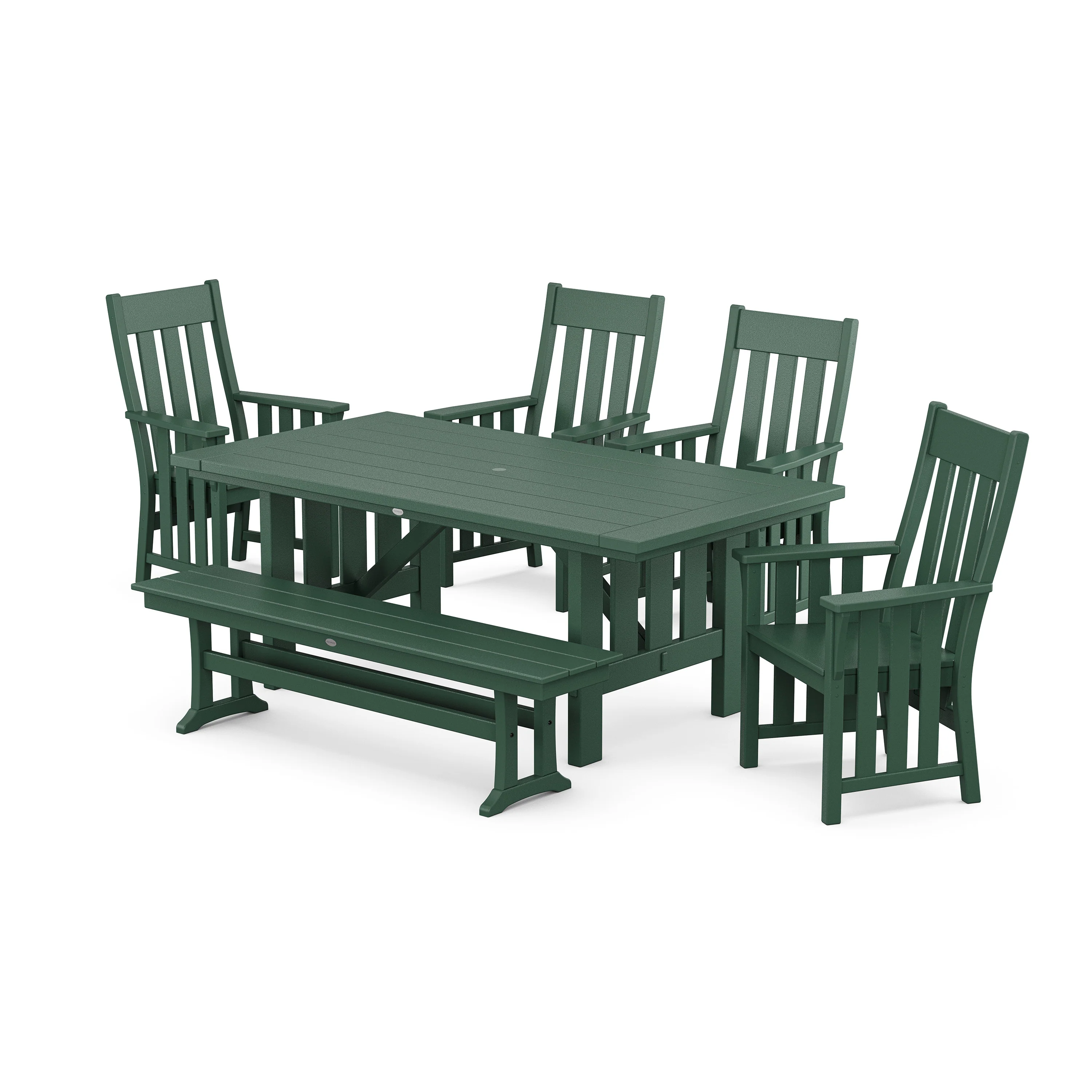 Acadia 6-Piece Dining Set with Bench - Image 6