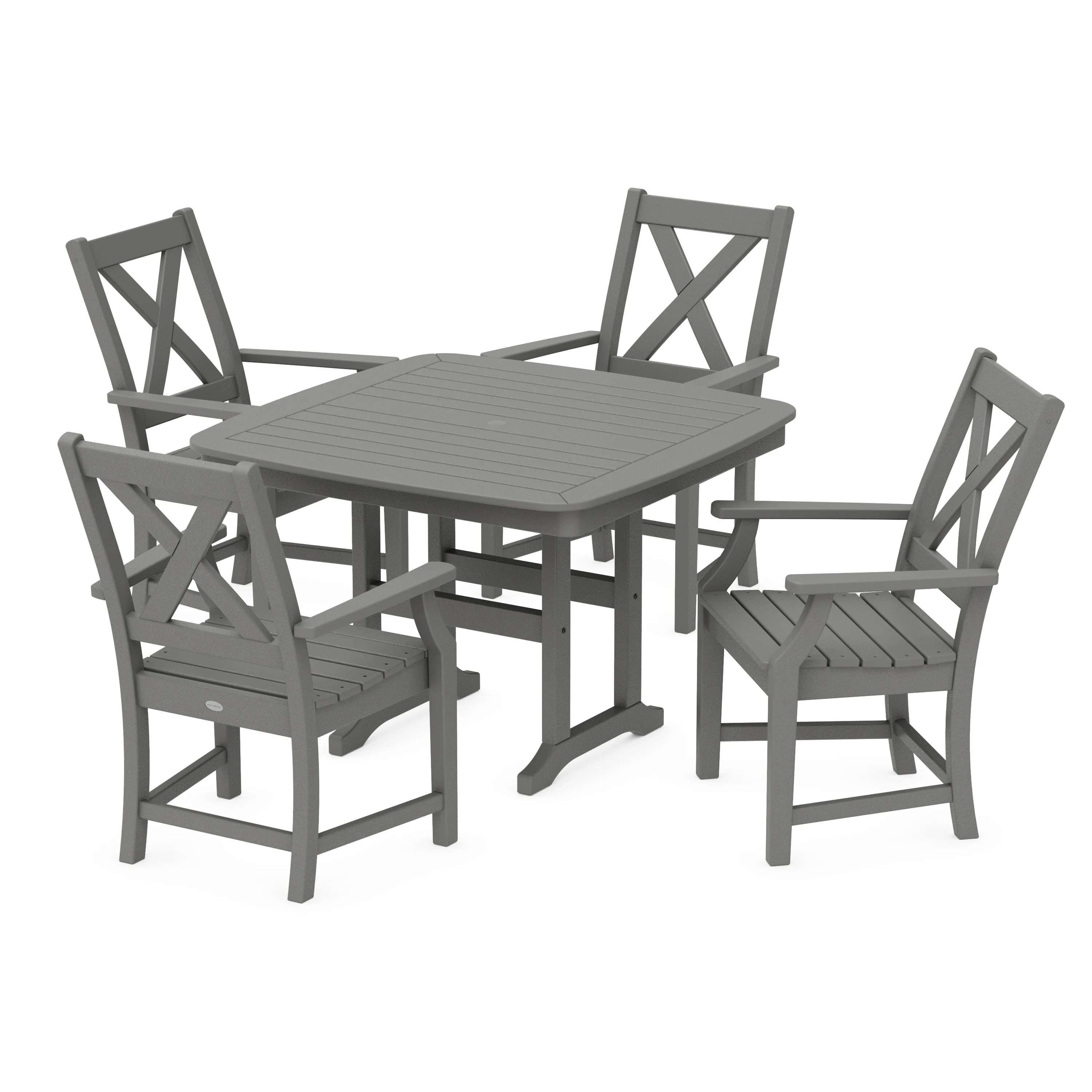 Braxton 5-Piece Dining Set with Trestle Legs