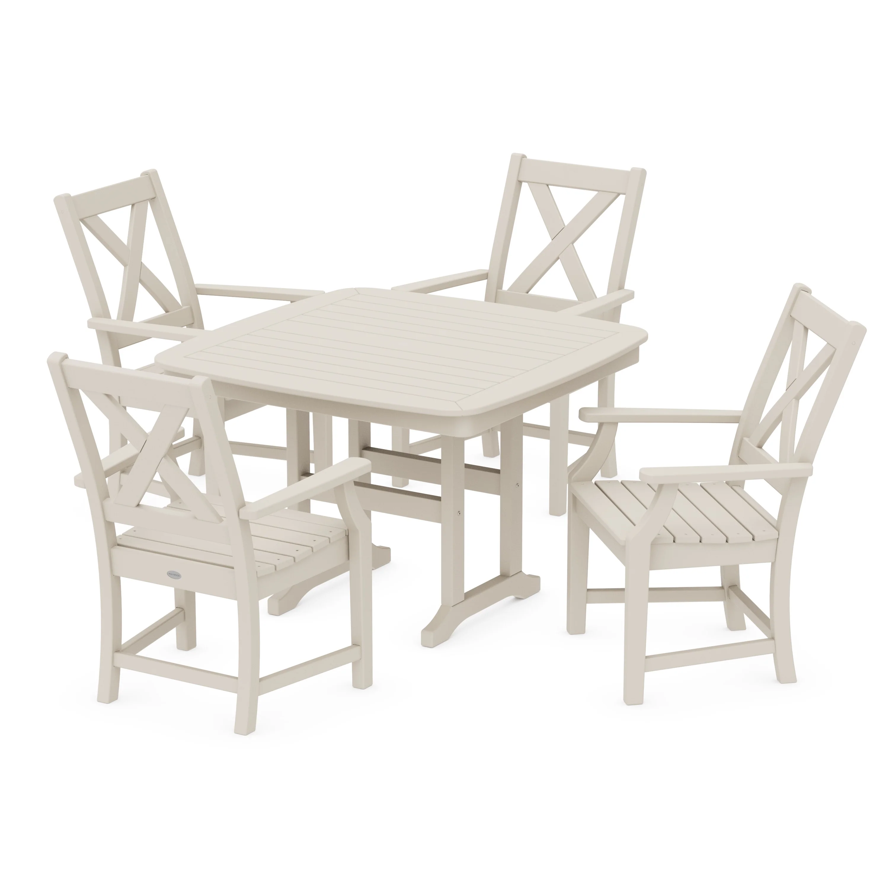 Braxton 5-Piece Dining Set with Trestle Legs - Image 10