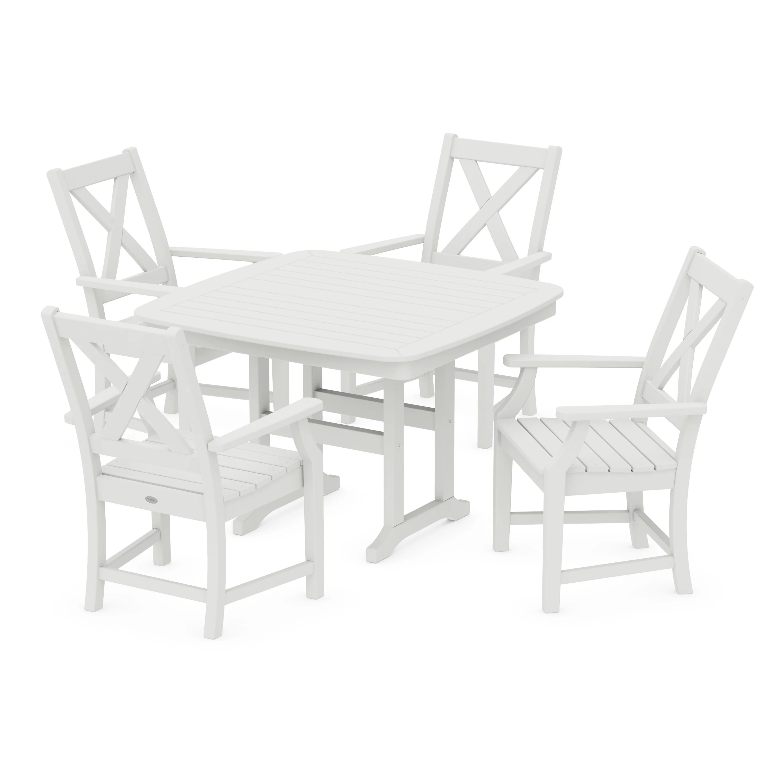 Braxton 5-Piece Dining Set with Trestle Legs - Image 11