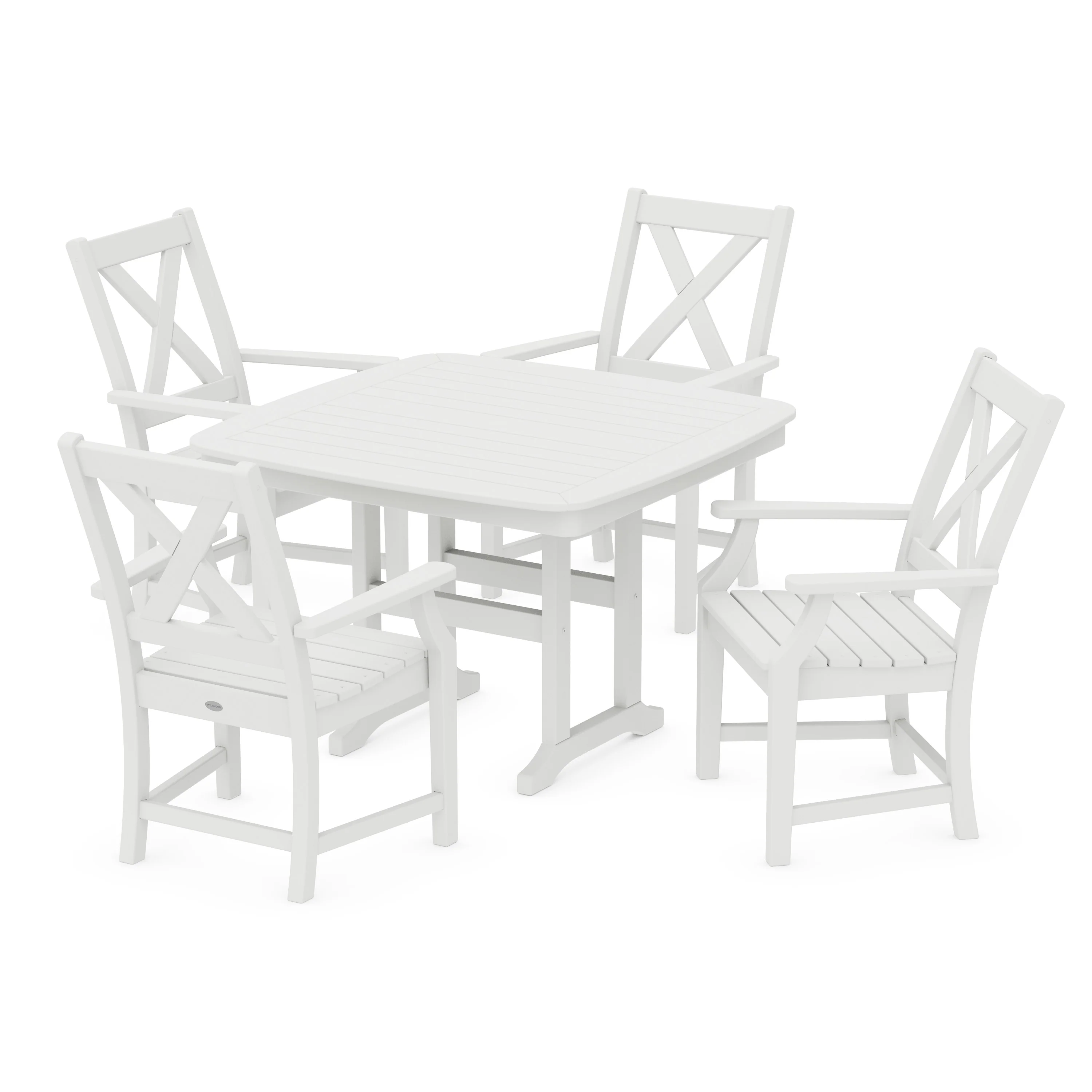Braxton 5-Piece Dining Set with Trestle Legs - Image 6