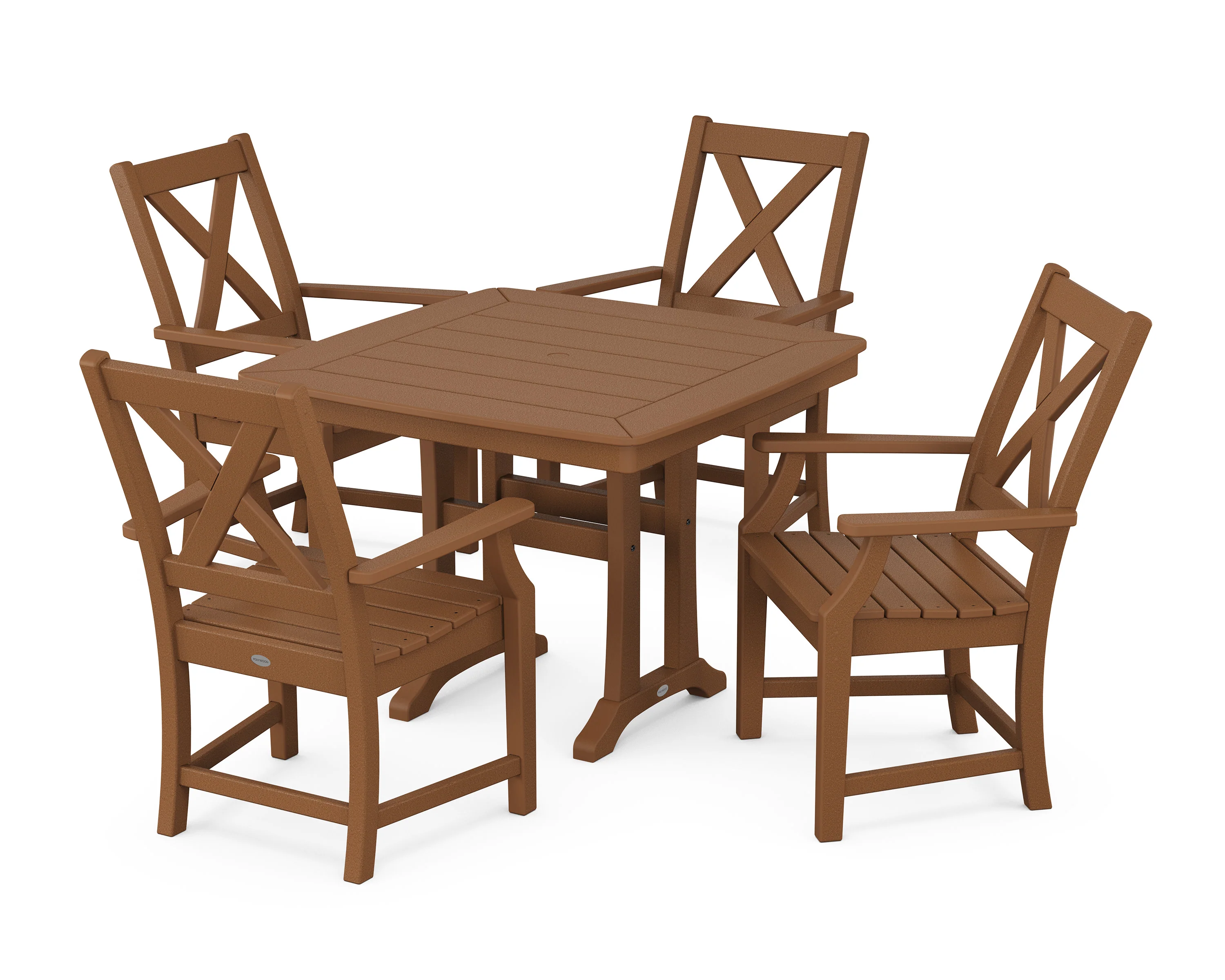 Braxton 5-Piece Dining Set with Trestle Legs - Image 8