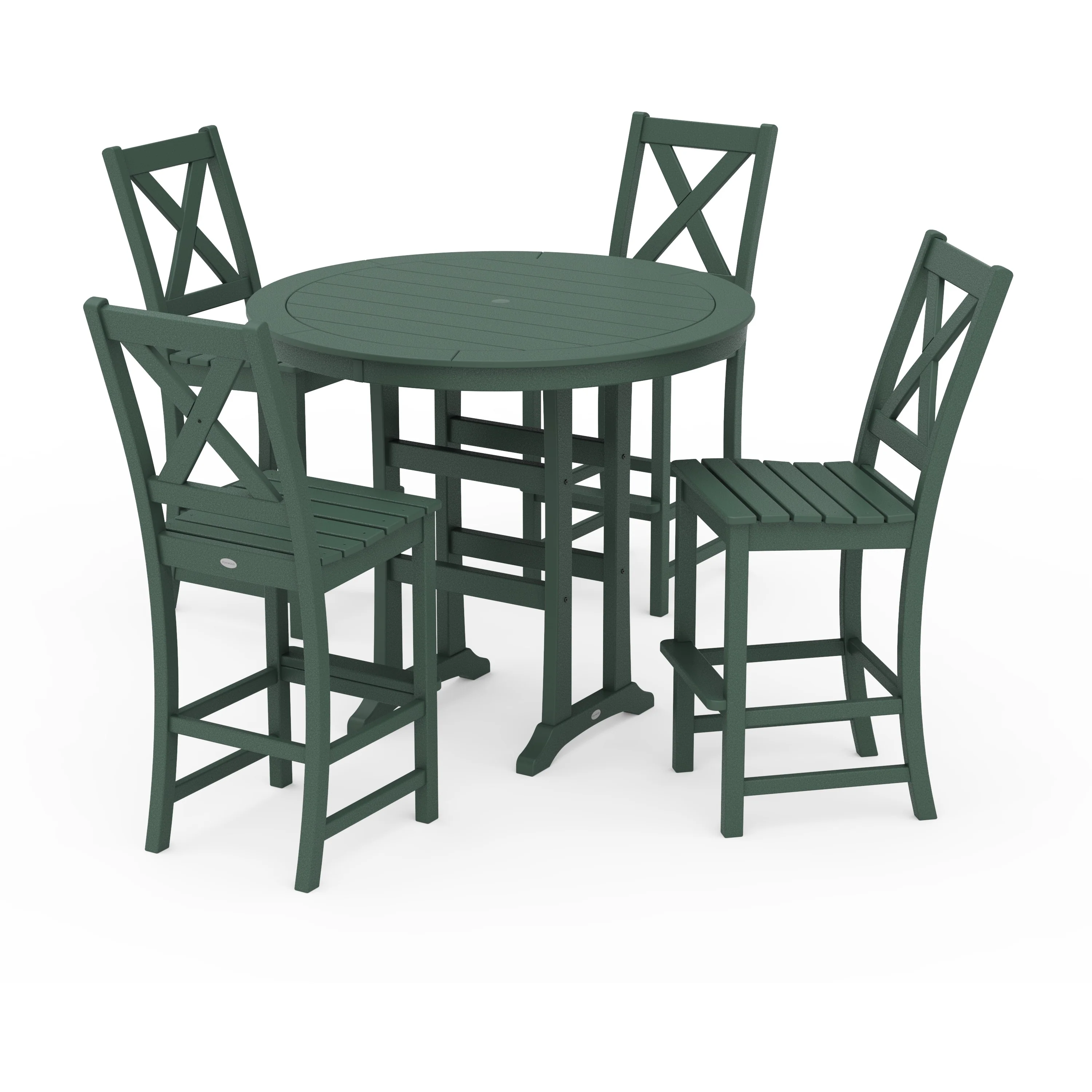 Braxton 5-Piece Nautical Trestle Arm Chair Bar Set - Image 12