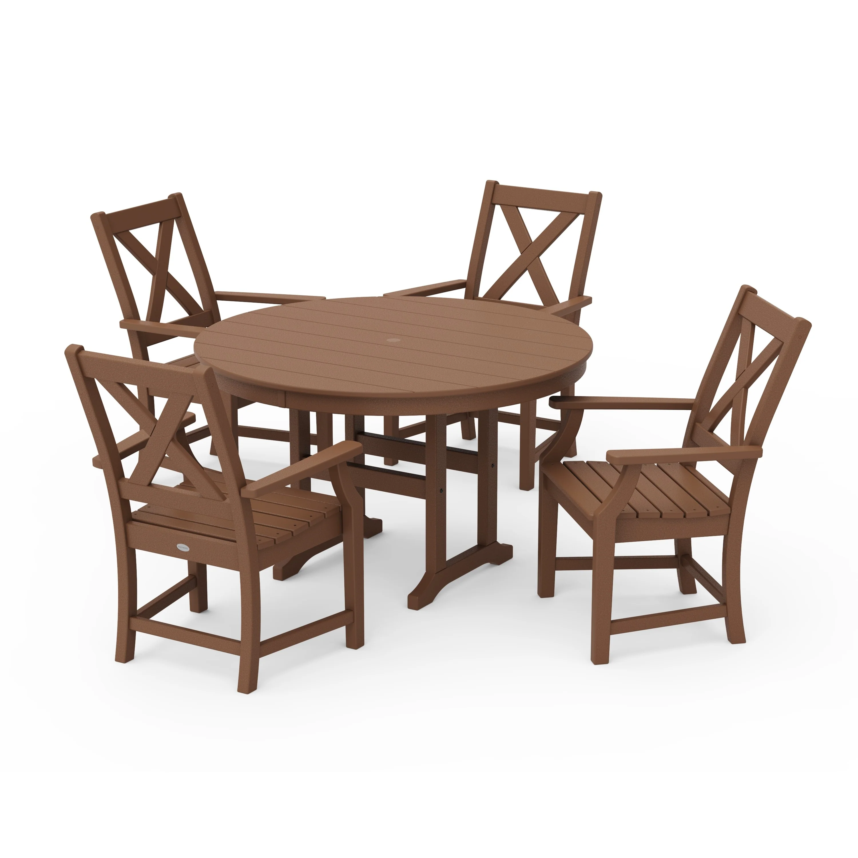 Braxton 5-Piece Round Farmhouse Dining Set - Image 10