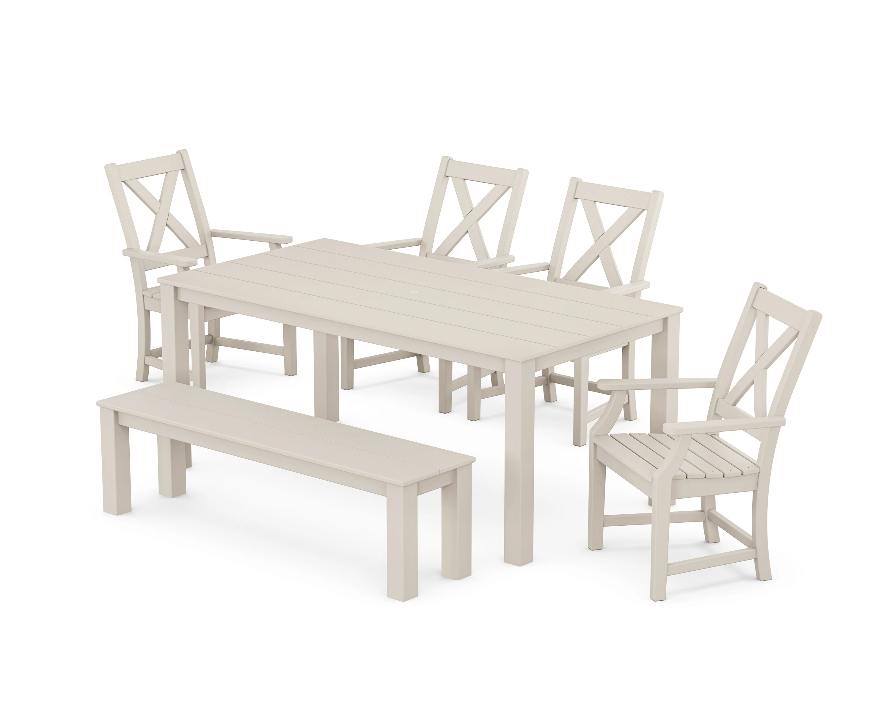 Braxton 6-Piece Parsons Dining Set with Bench - Image 10