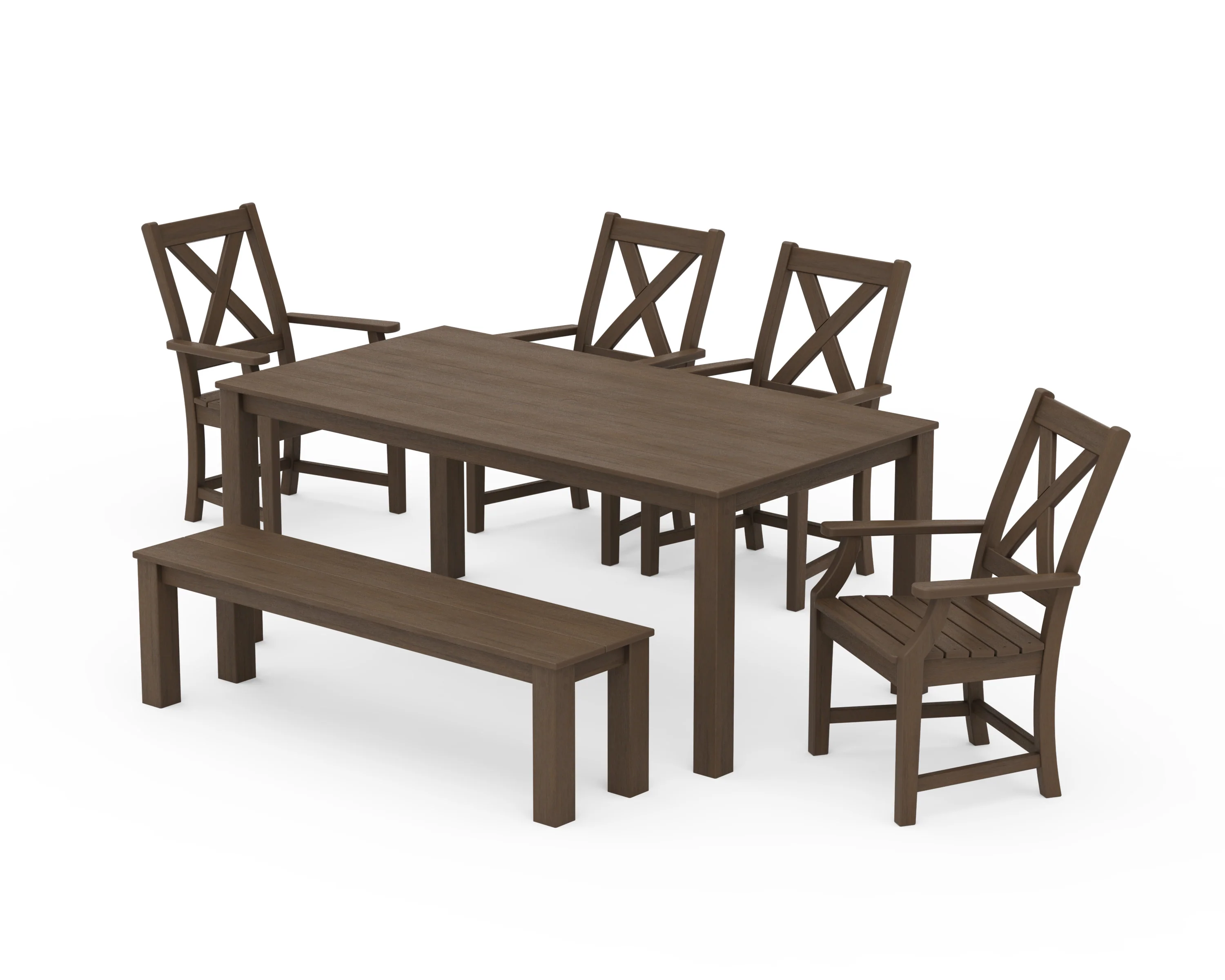 Braxton 6-Piece Parsons Dining Set with Bench - Image 11