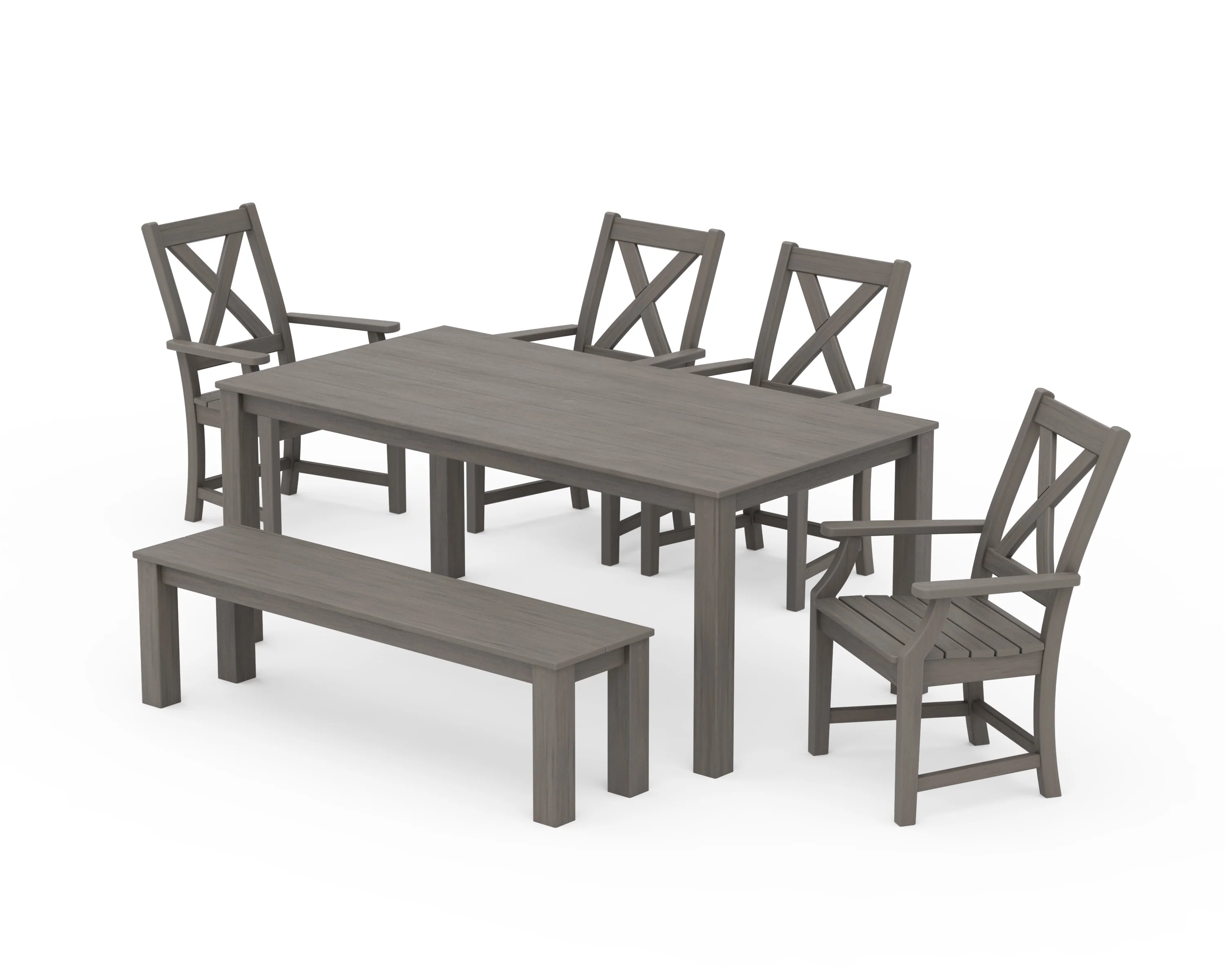 Braxton 6-Piece Parsons Dining Set with Bench - Image 12