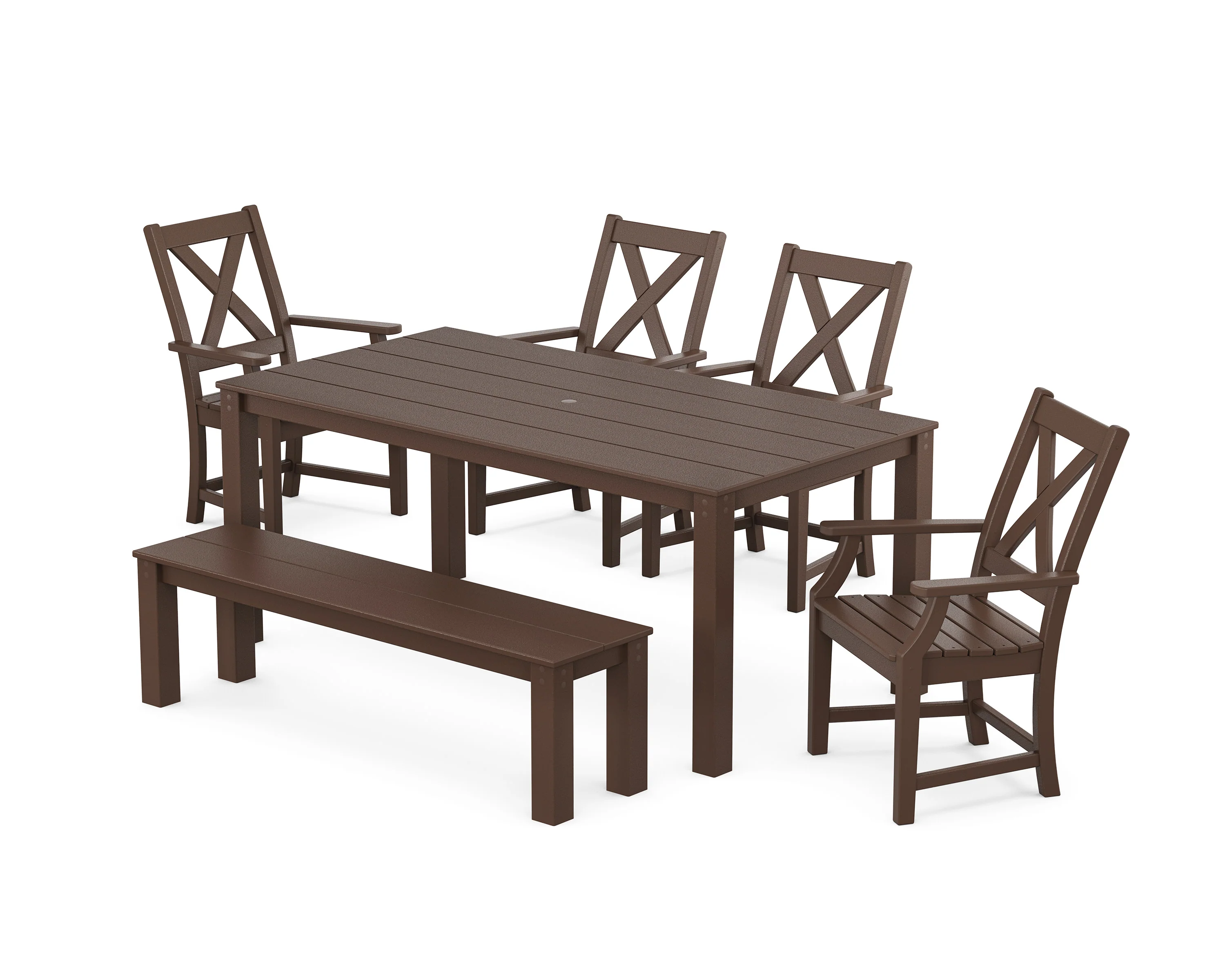 Braxton 6-Piece Parsons Dining Set with Bench - Image 6