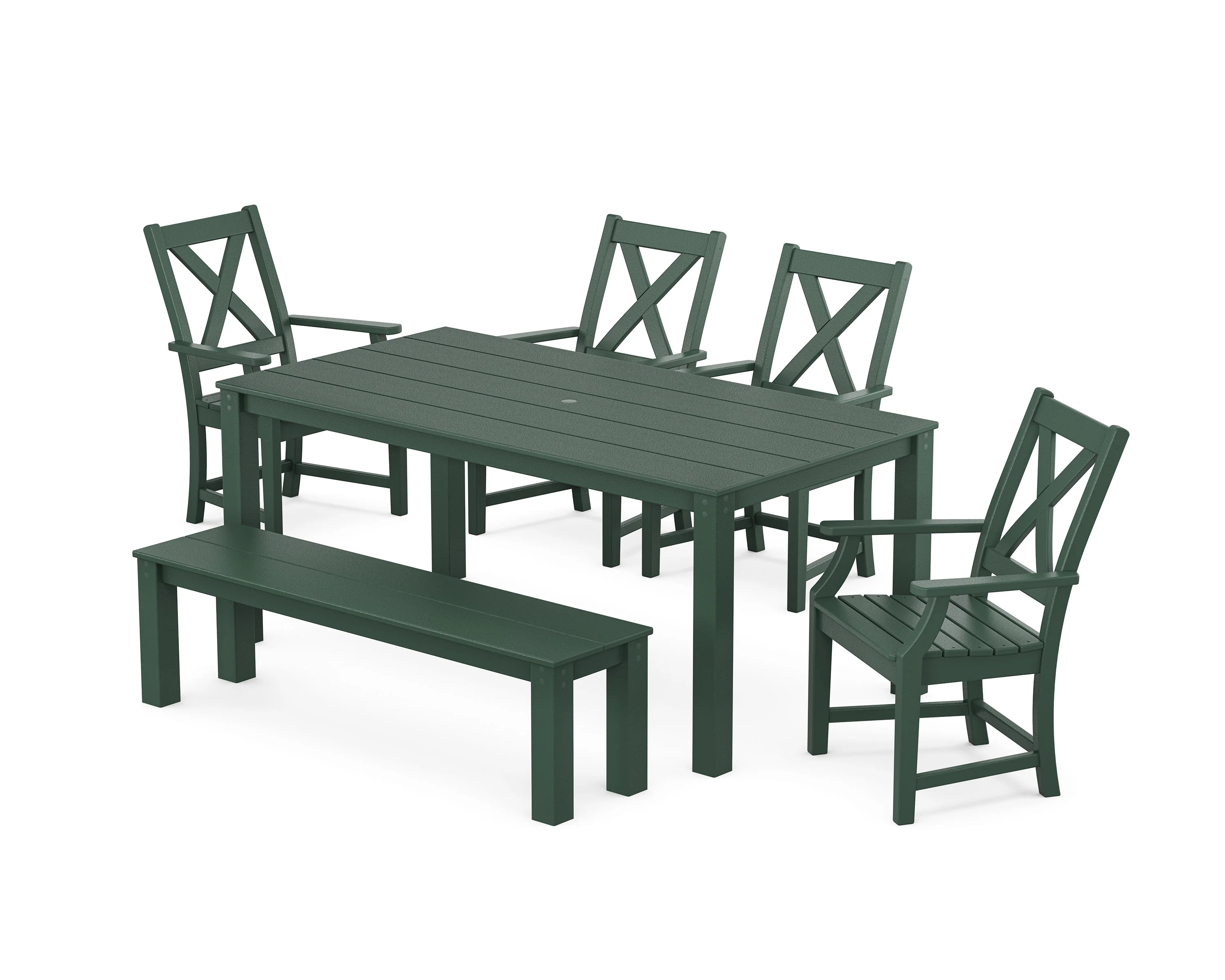 Braxton 6-Piece Parsons Dining Set with Bench - Image 7