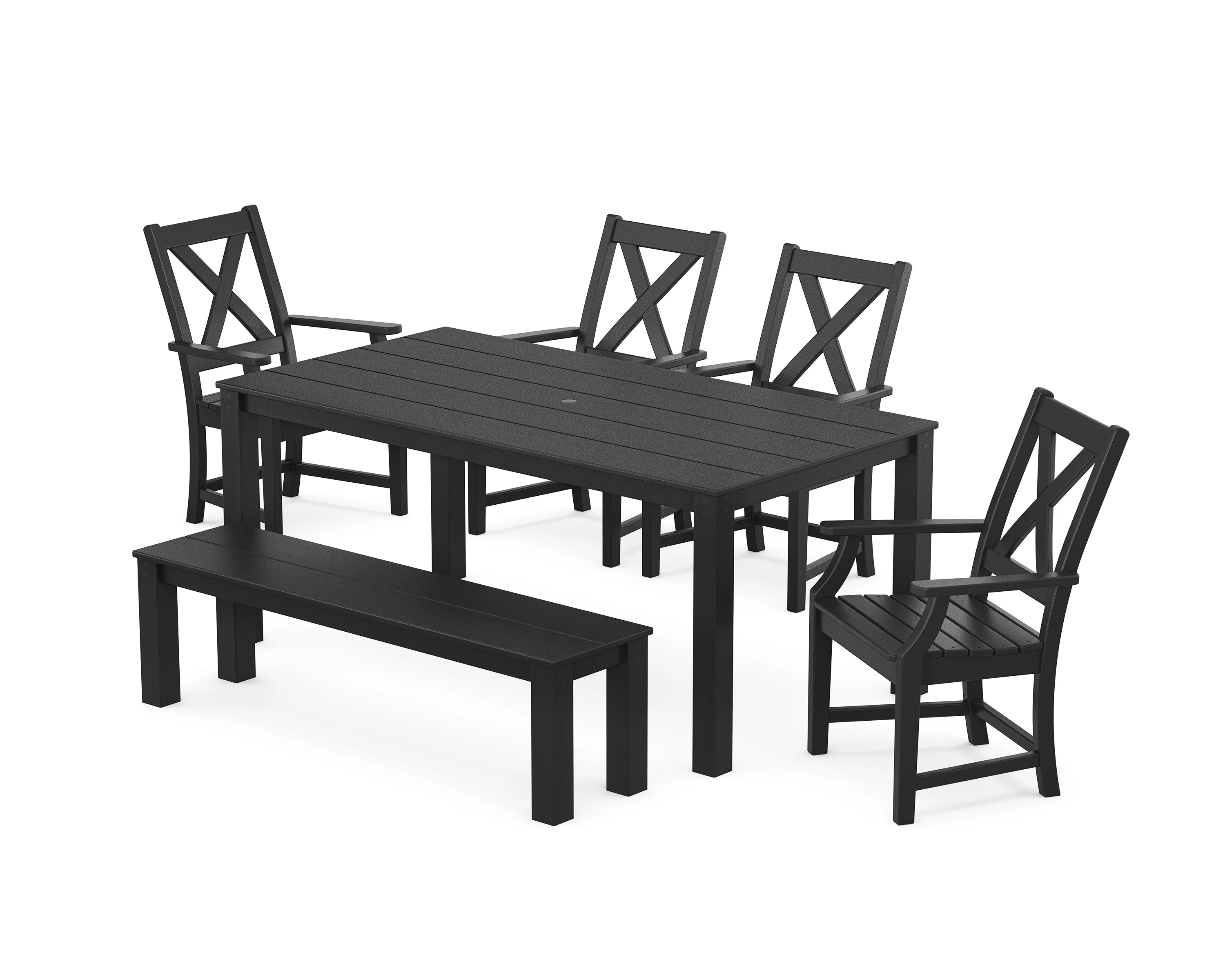 Braxton 6-Piece Parsons Dining Set with Bench - Image 9