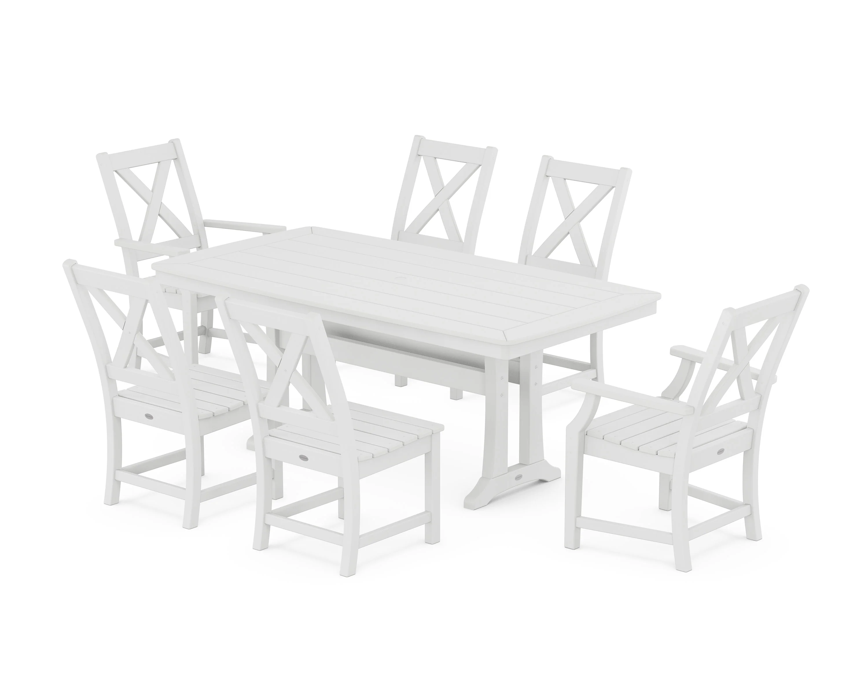 Braxton 7-Piece Dining Set with Trestle Legs - Image 4