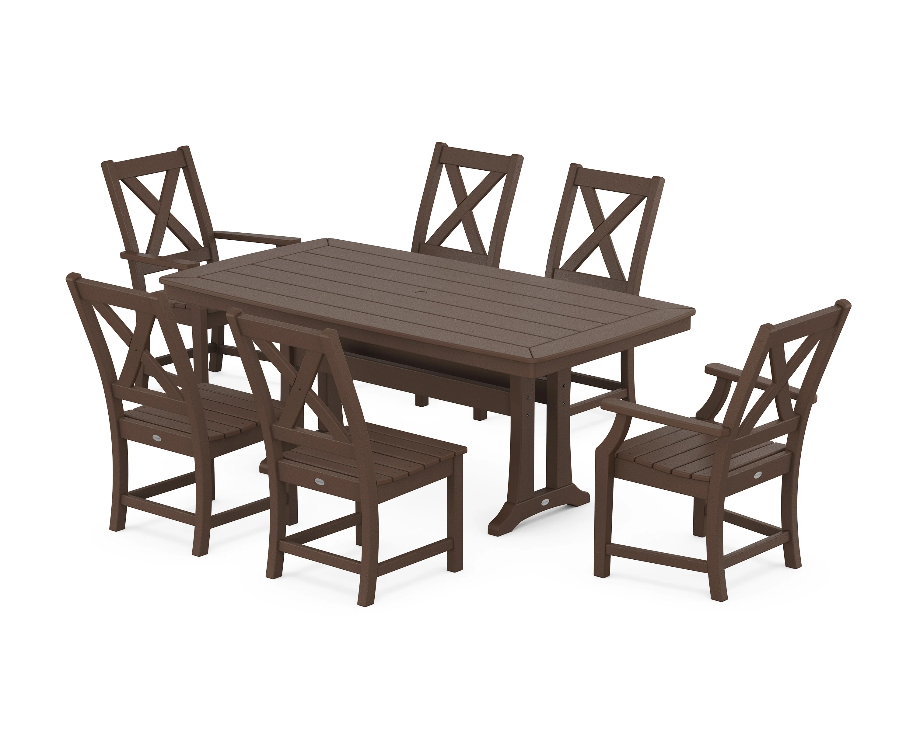 Braxton 7-Piece Dining Set with Trestle Legs - Image 9