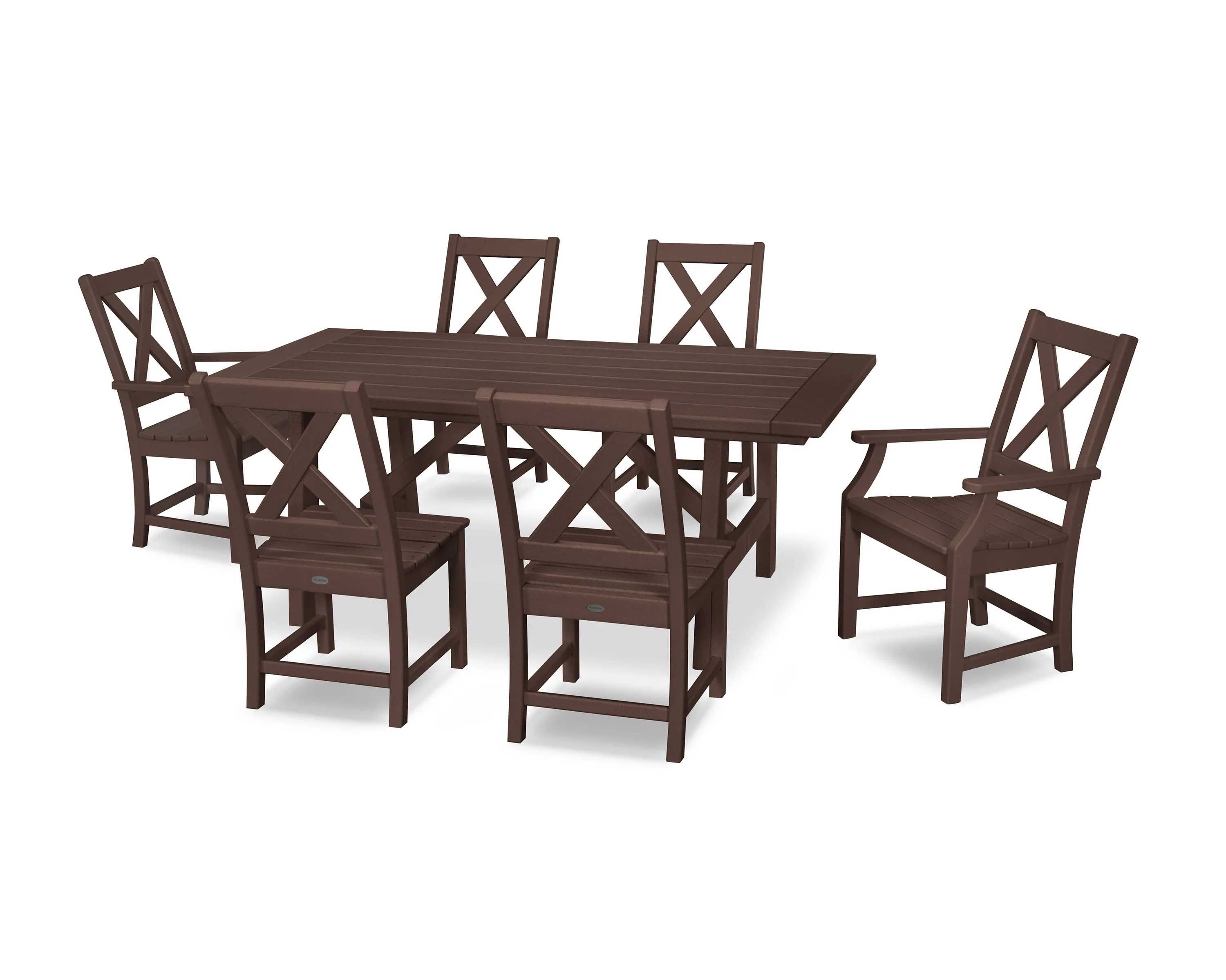 Braxton 7-Piece Rustic Farmhouse Dining Set - Image 11