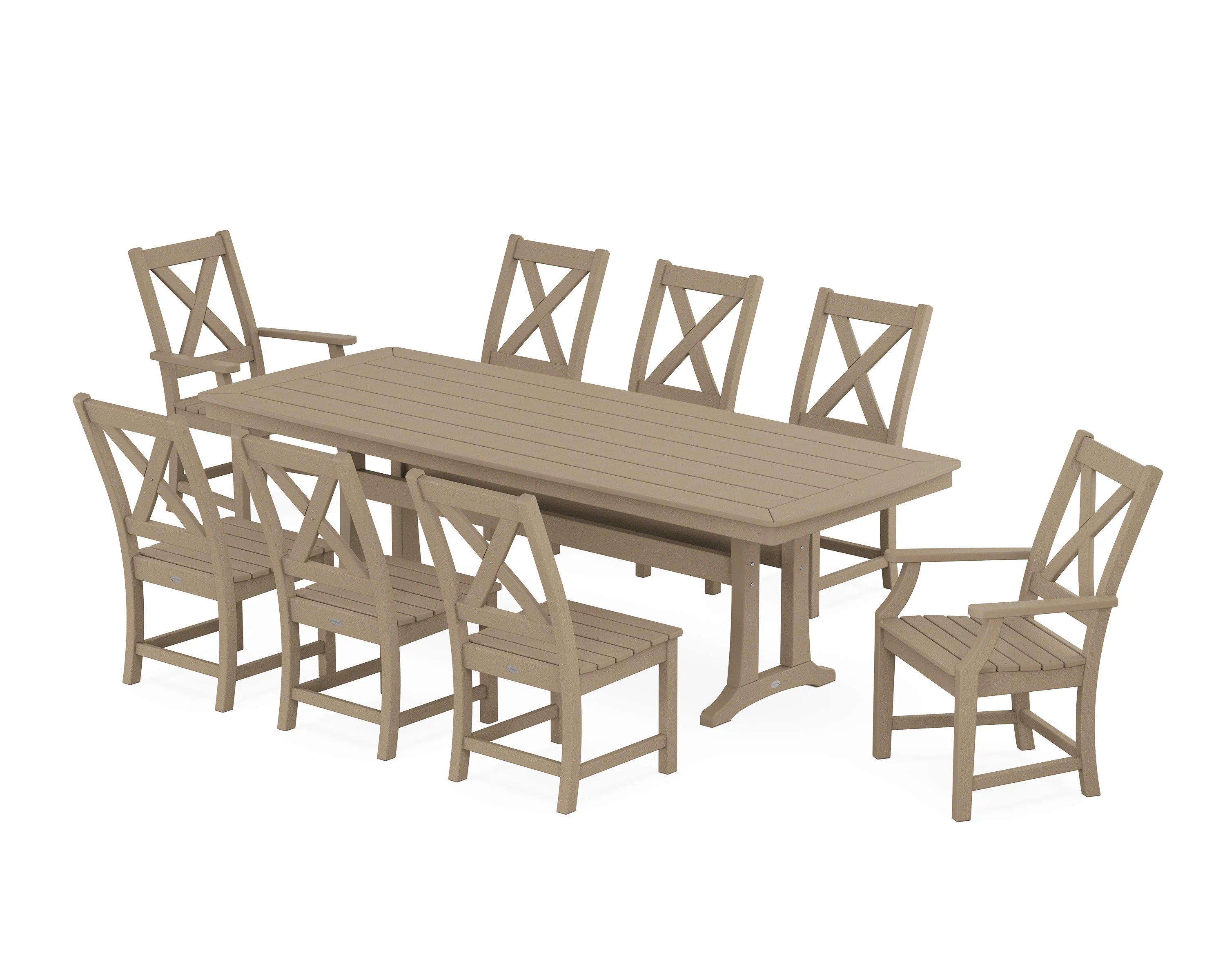 Braxton 9-Piece Dining Set with Trestle Legs - Image 5