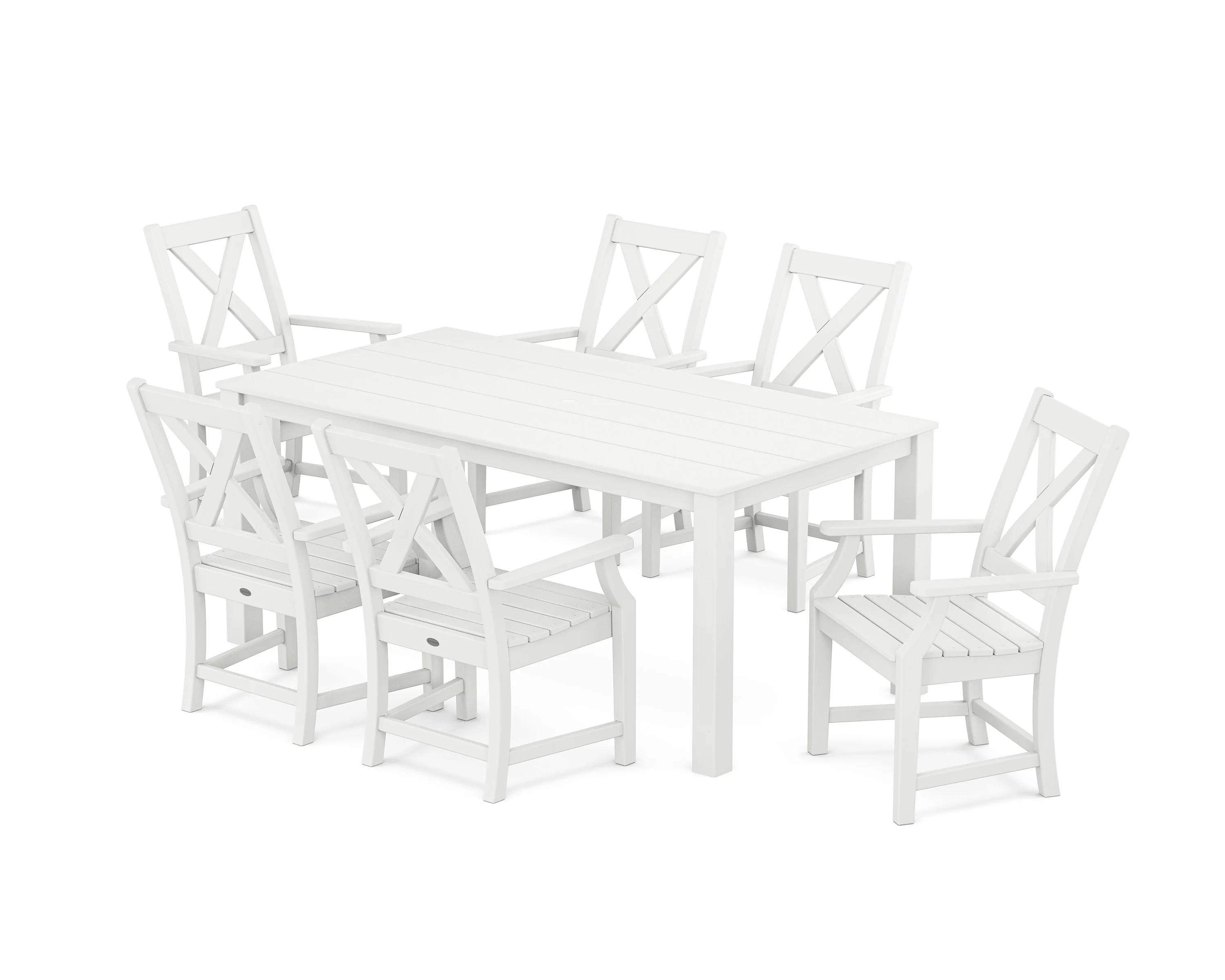 Braxton Arm Chair 7-Piece Parsons Dining Set - Image 5