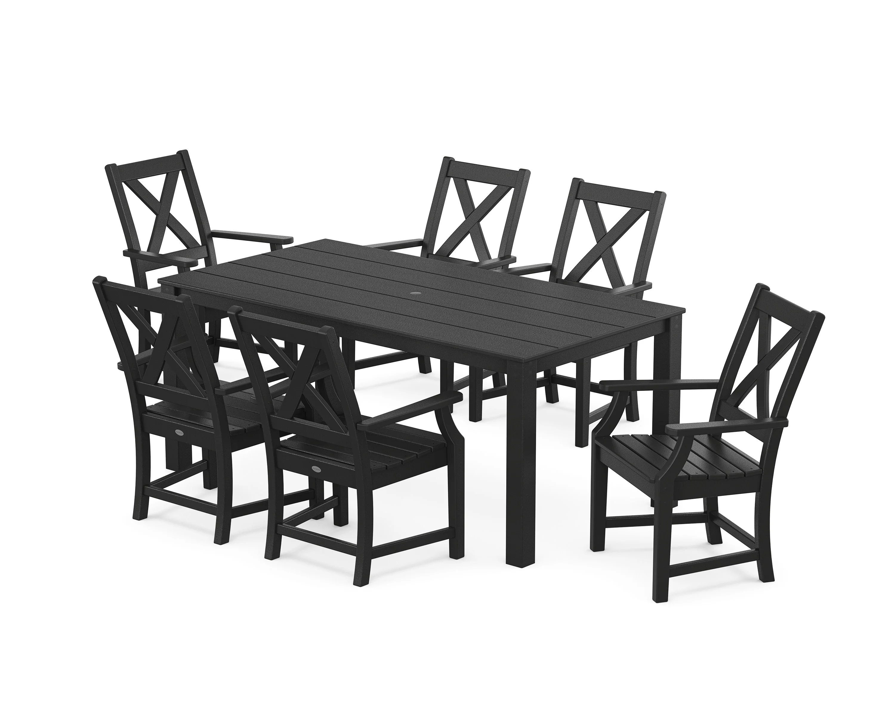 Braxton Arm Chair 7-Piece Parsons Dining Set - Image 6