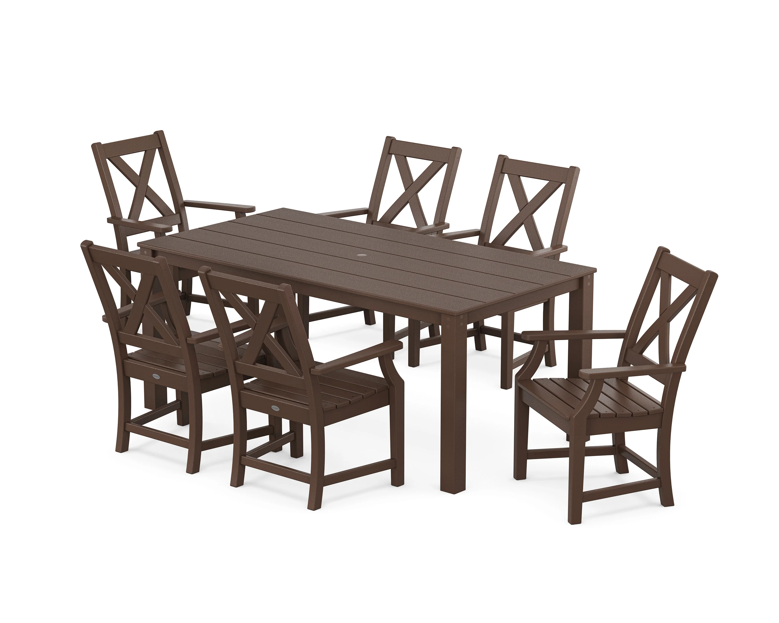 Braxton Arm Chair 7-Piece Parsons Dining Set - Image 7