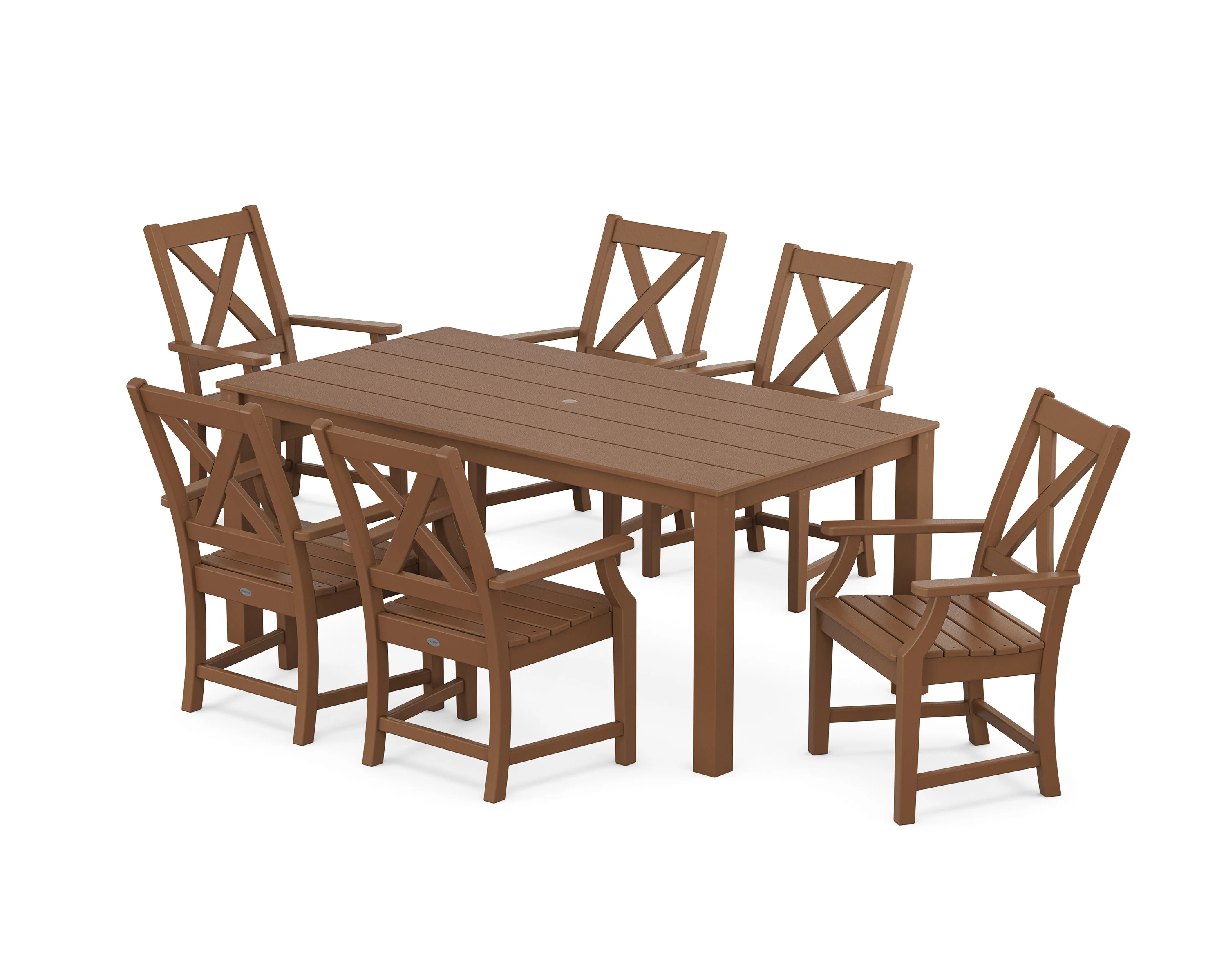 Braxton Arm Chair 7-Piece Parsons Dining Set - Image 8