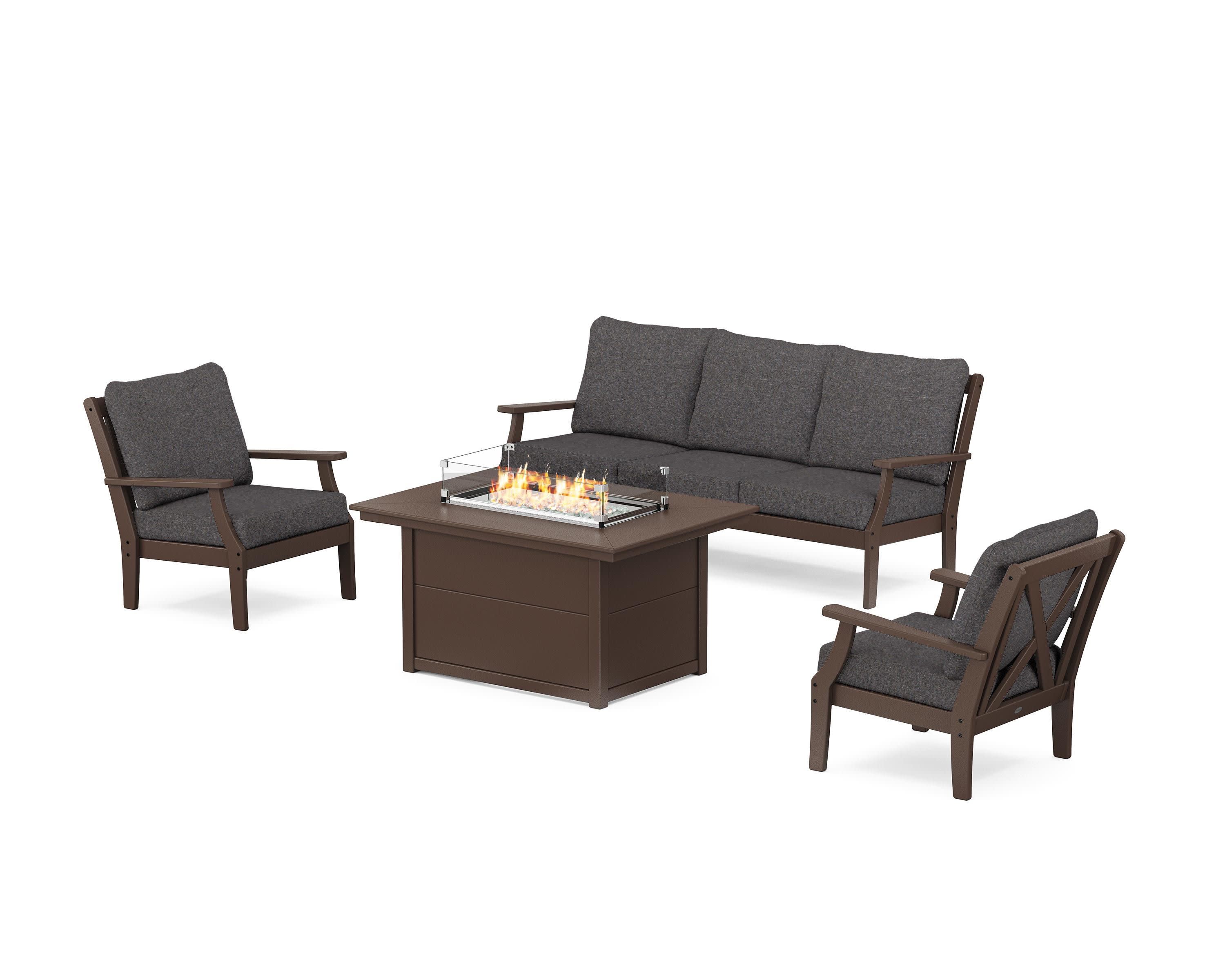 Braxton Deep Seating Fire Pit Table Set - Image 10
