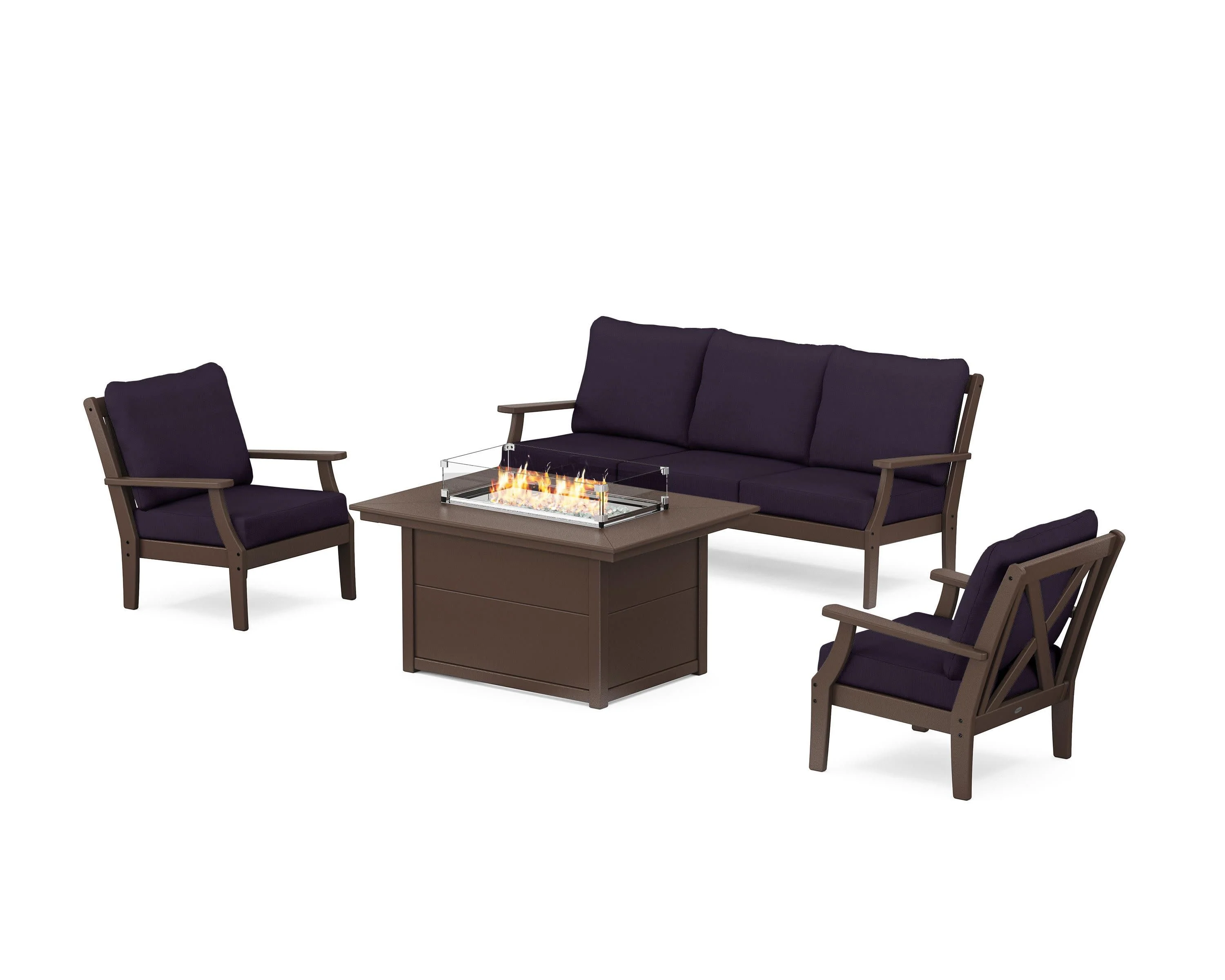 Braxton Deep Seating Fire Pit Table Set - Image 106
