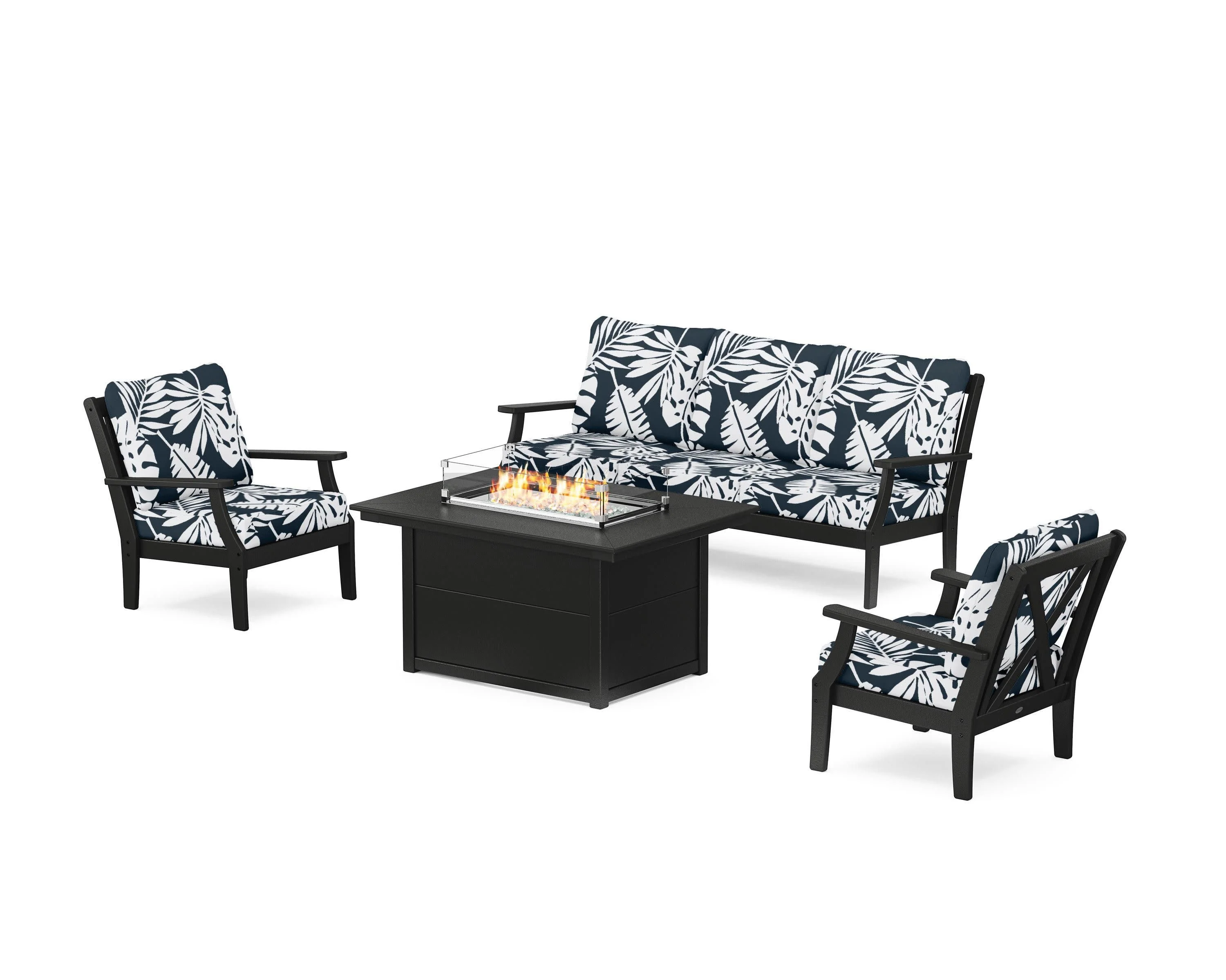 Braxton Deep Seating Fire Pit Table Set - Image 111