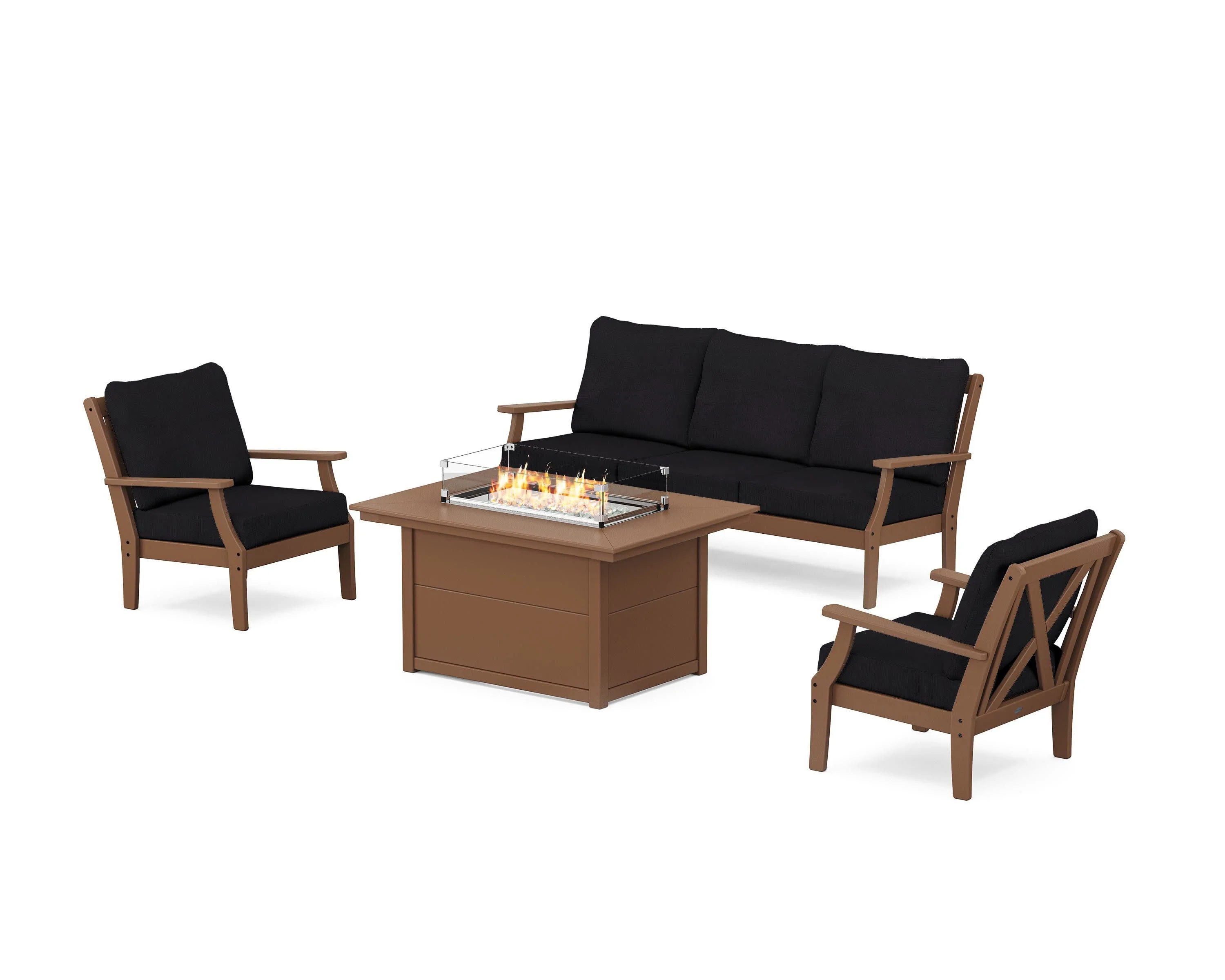 Braxton Deep Seating Fire Pit Table Set - Image 119